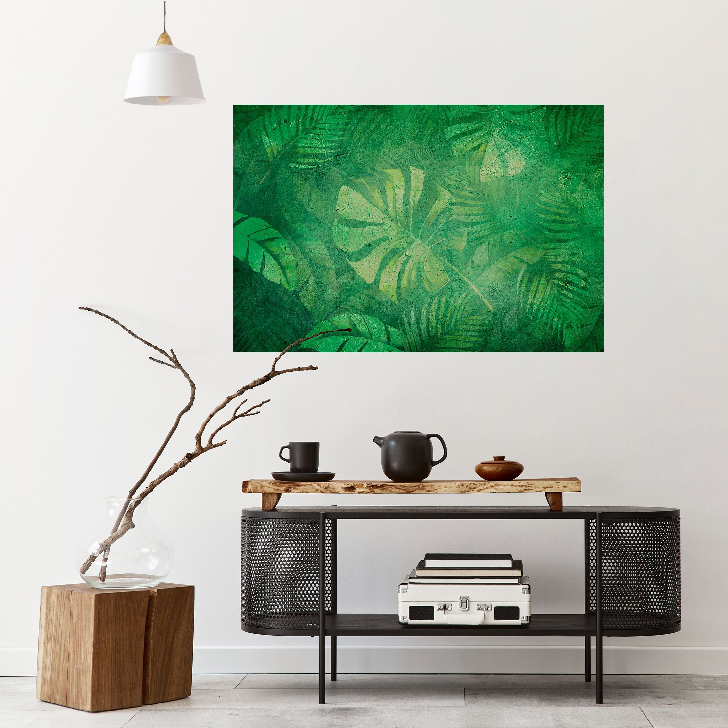SUBTLE GREEN SYMPHONY Poster Horizontal Autocolante
