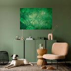 SUBTLE GREEN SYMPHONY Poster Horizontal Autocolante