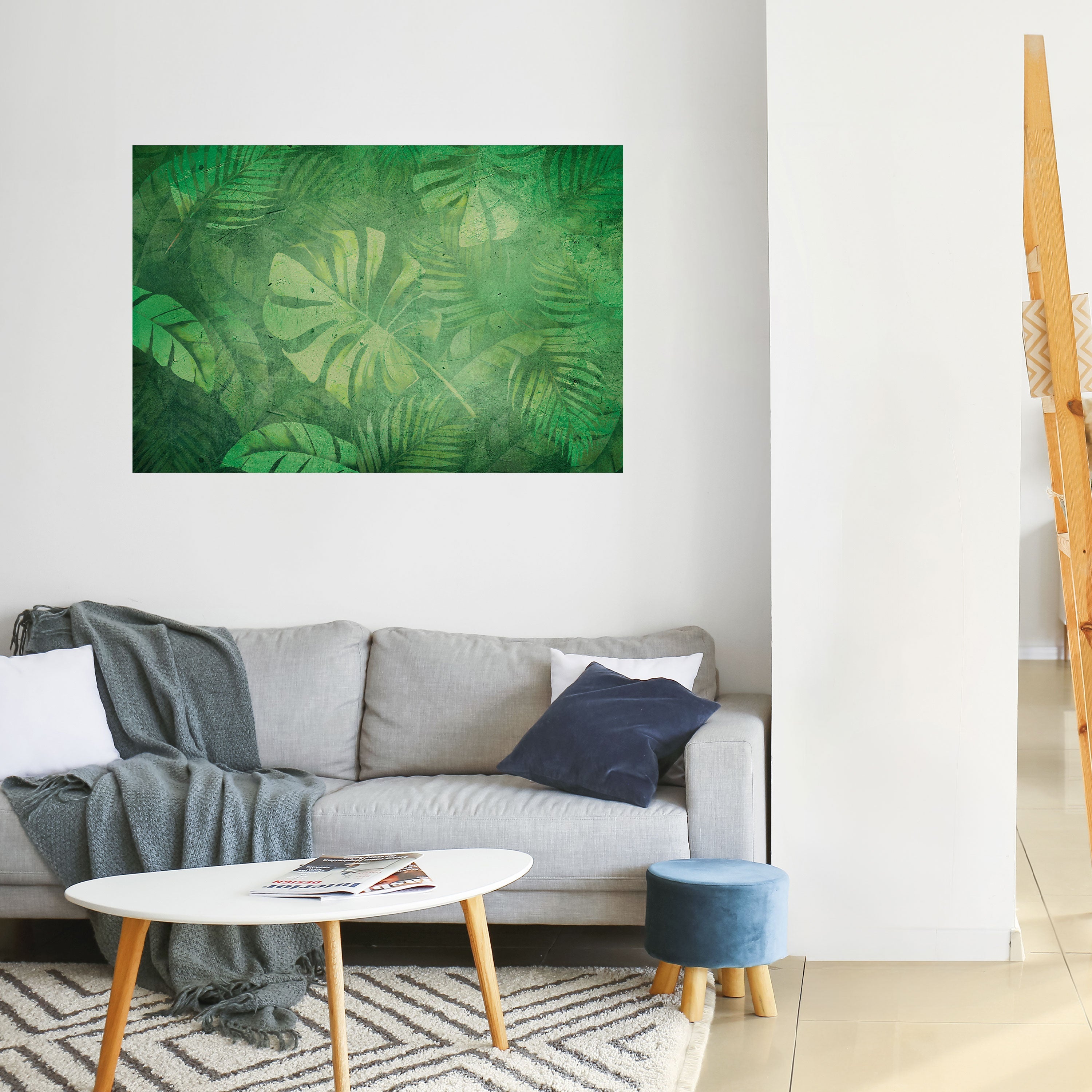 SUBTLE GREEN SYMPHONY Poster Horizontal Autocolante