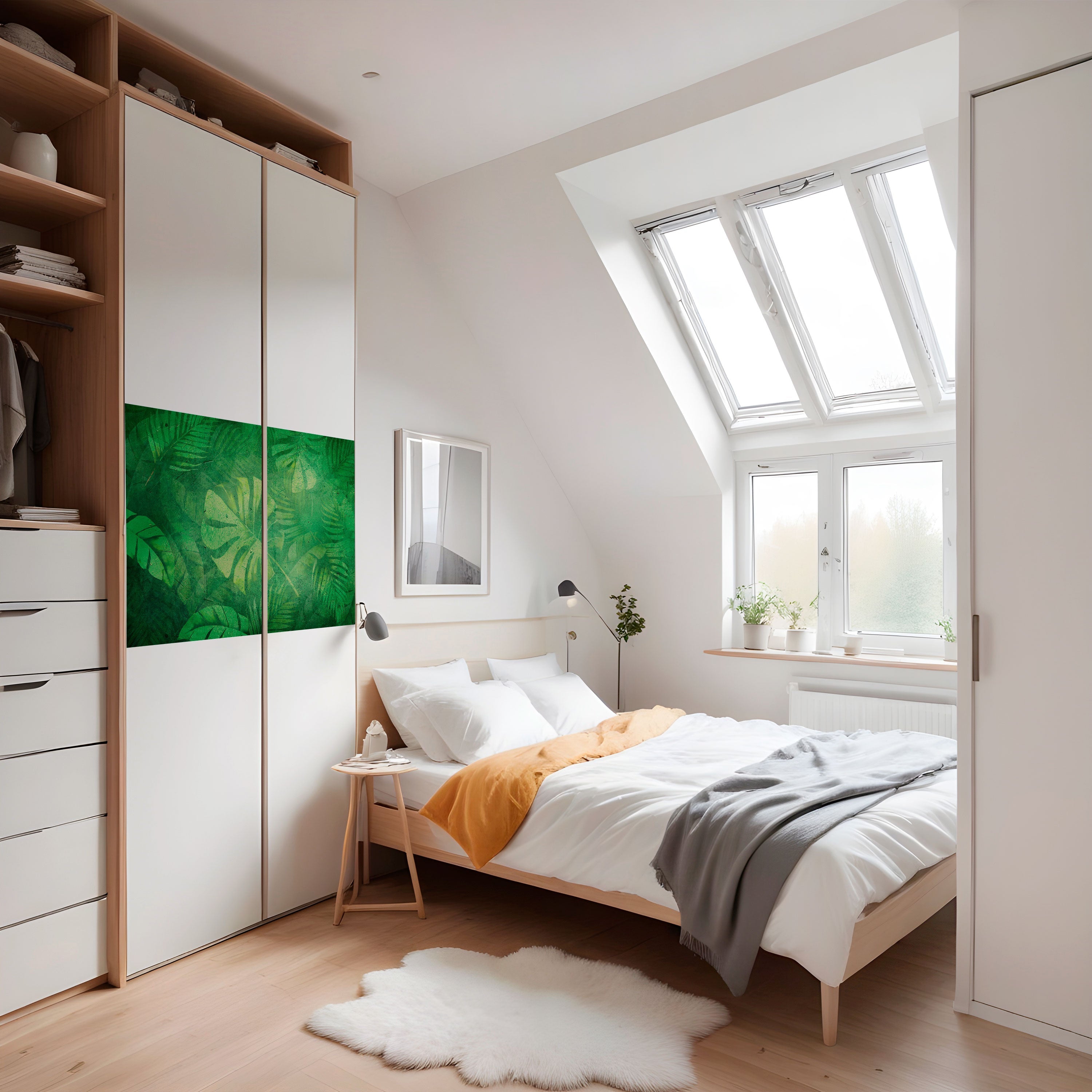 SUBTLE GREEN SYMPHONY Poster Horizontal Autocolante