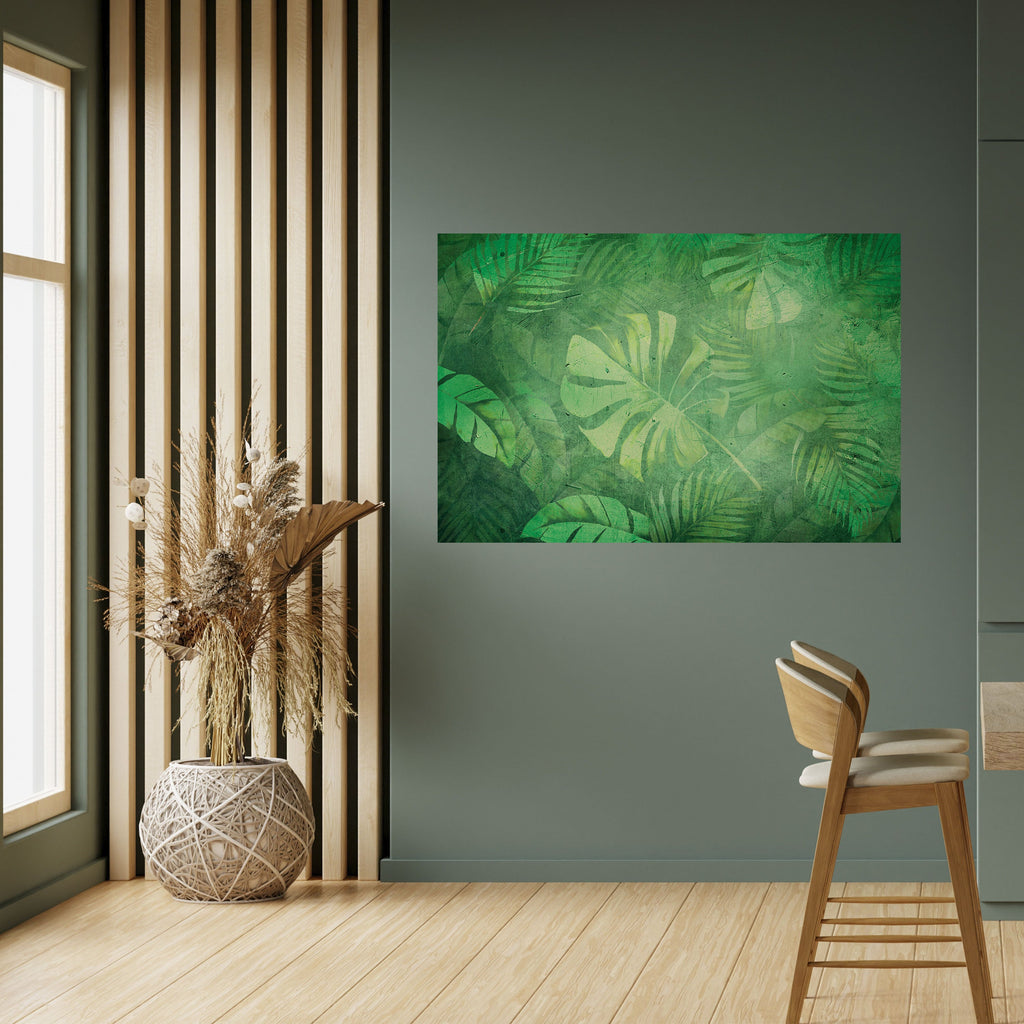 SUBTLE GREEN SYMPHONY Poster Horizontal Autocolante