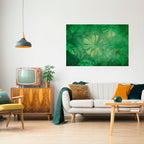 SUBTLE GREEN SYMPHONY Poster Horizontal Autocolante