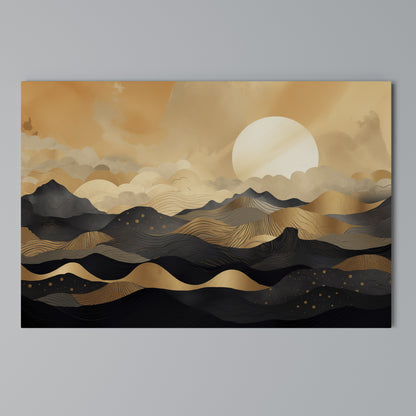MYSTICAL SUNSET HORIZON Horizontal Canvas Print