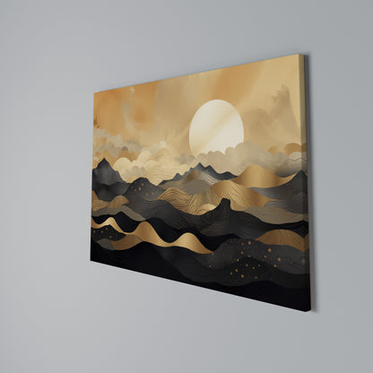 MYSTICAL SUNSET HORIZON Horizontal Canvas Print