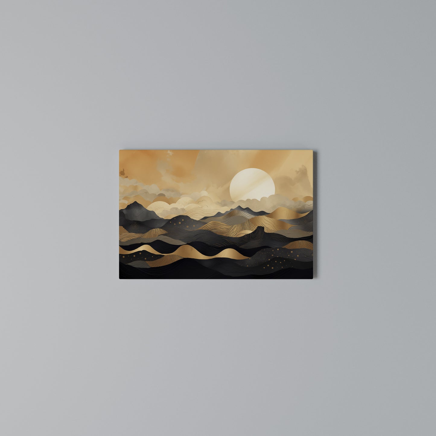MYSTICAL SUNSET HORIZON Horizontal Canvas Print