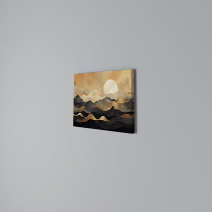 MYSTICAL SUNSET HORIZON Horizontal Canvas Print