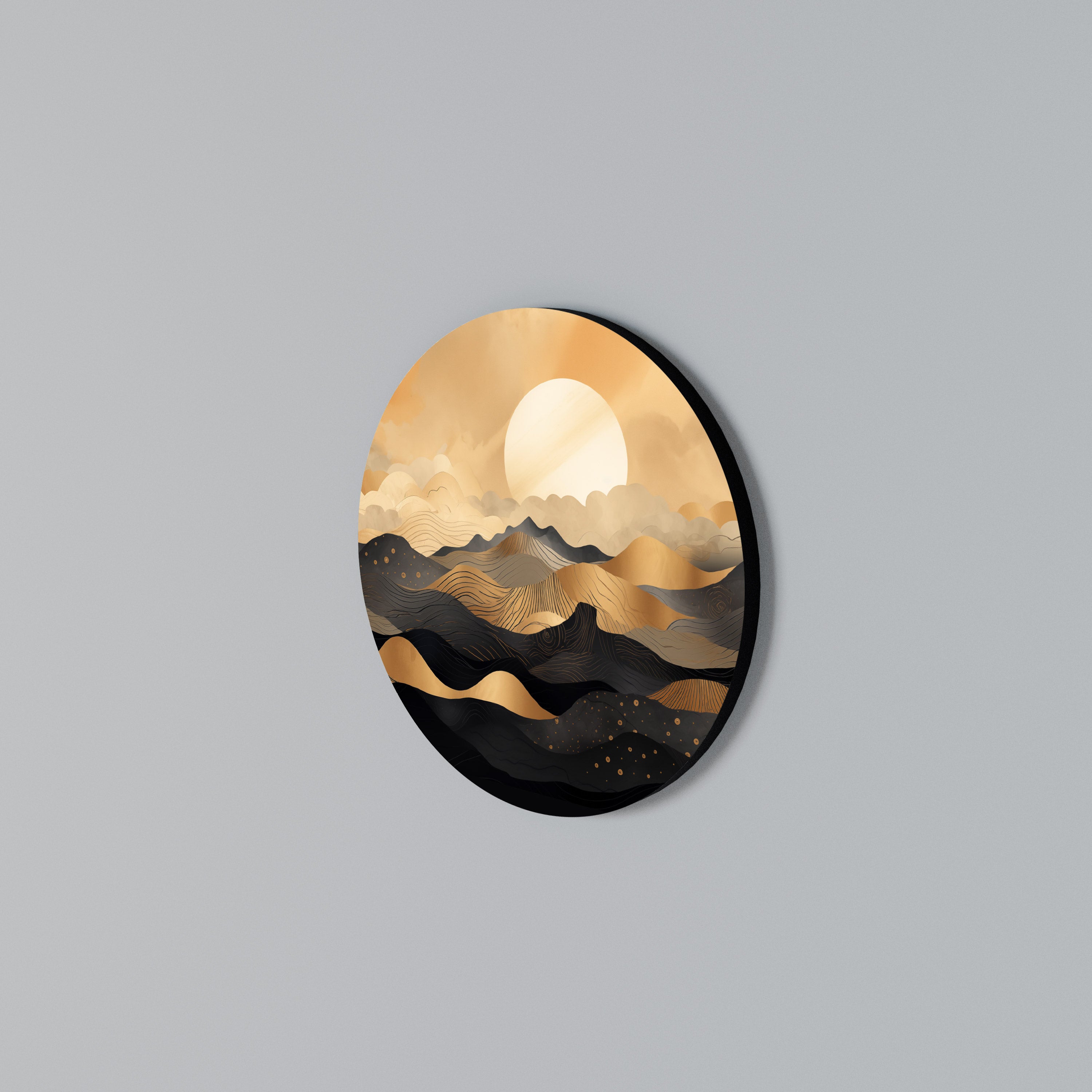 MYSTICAL SUNSET HORIZON Arte de Parede Redonda