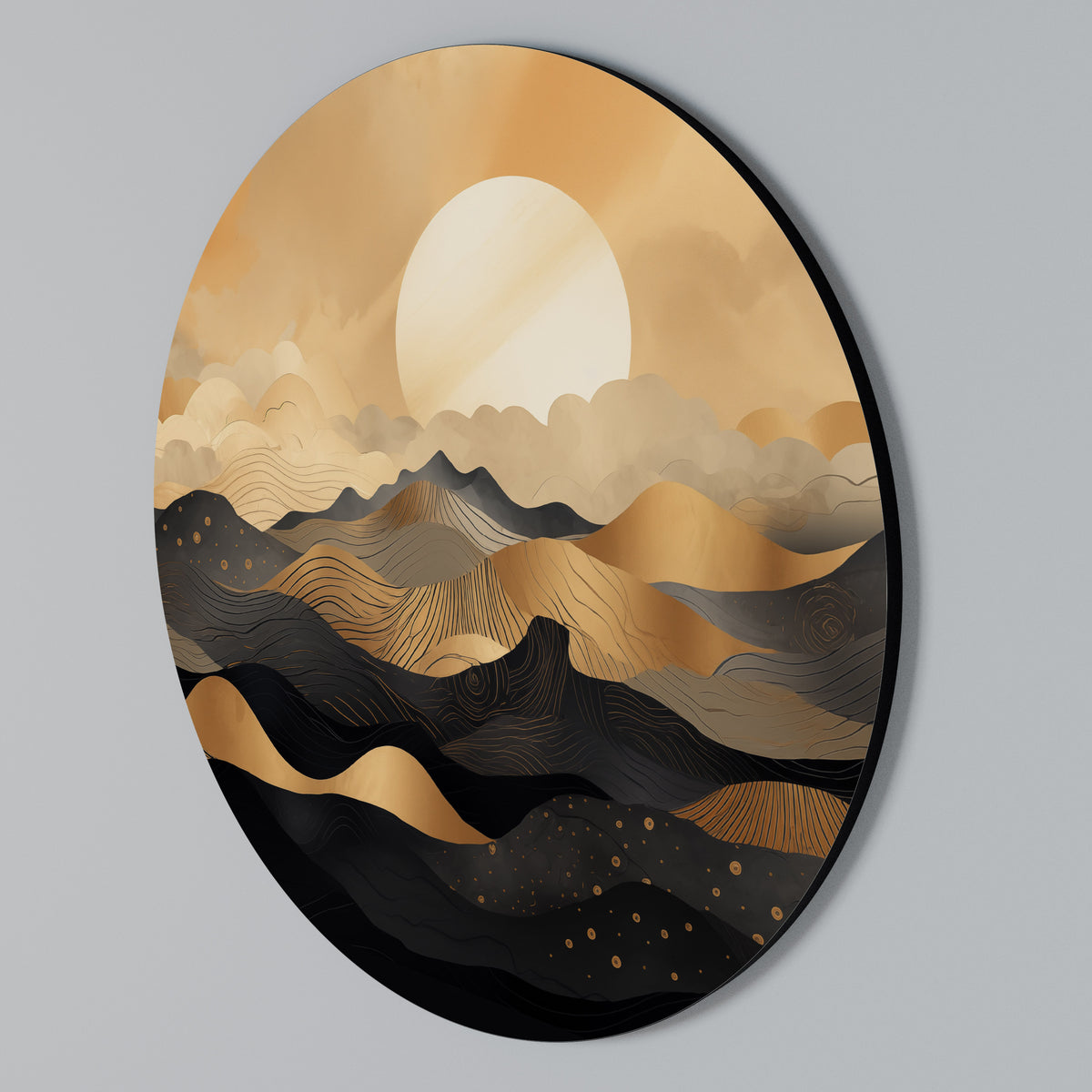 MYSTICAL SUNSET HORIZON Arte de Parede Redonda