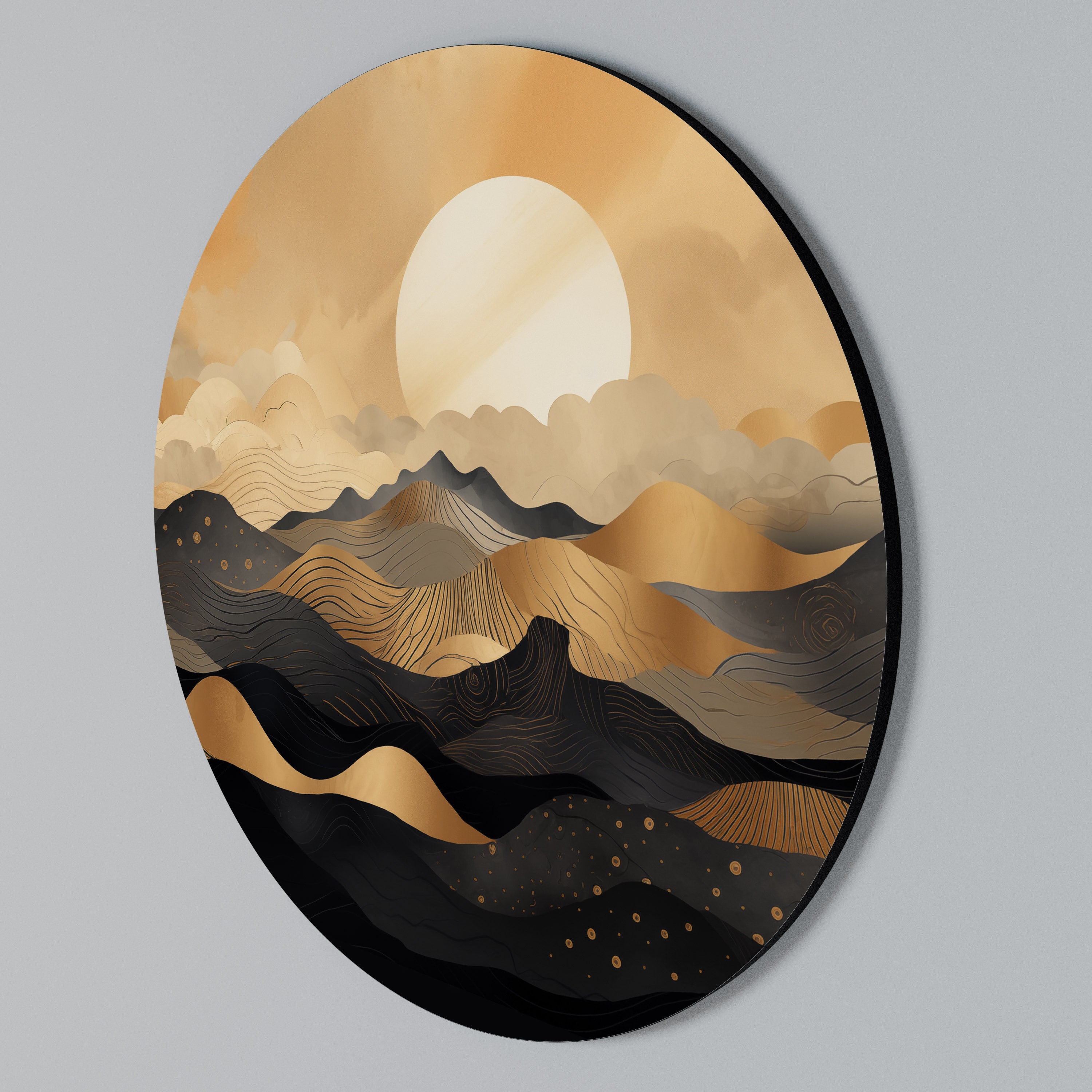 MYSTICAL SUNSET HORIZON Arte de Parede Redonda