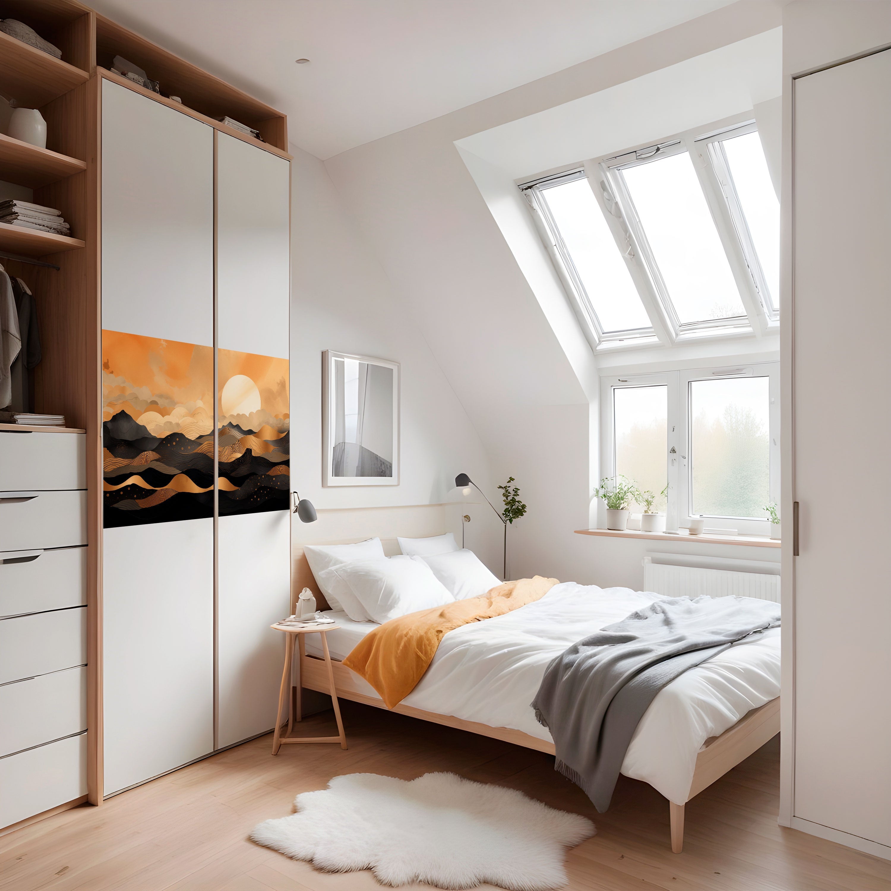 MYSTICAL SUNSET HORIZON Poster Horizontal Autocolante