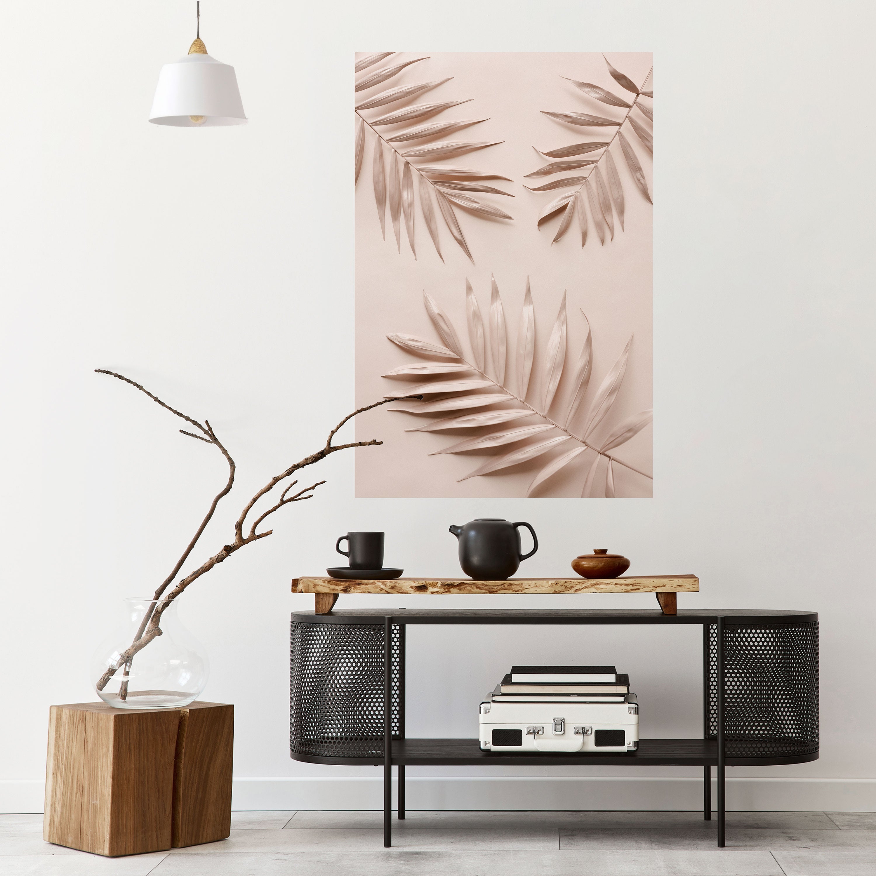 PINK PALM DREAMS Poster Vertical Autocolante