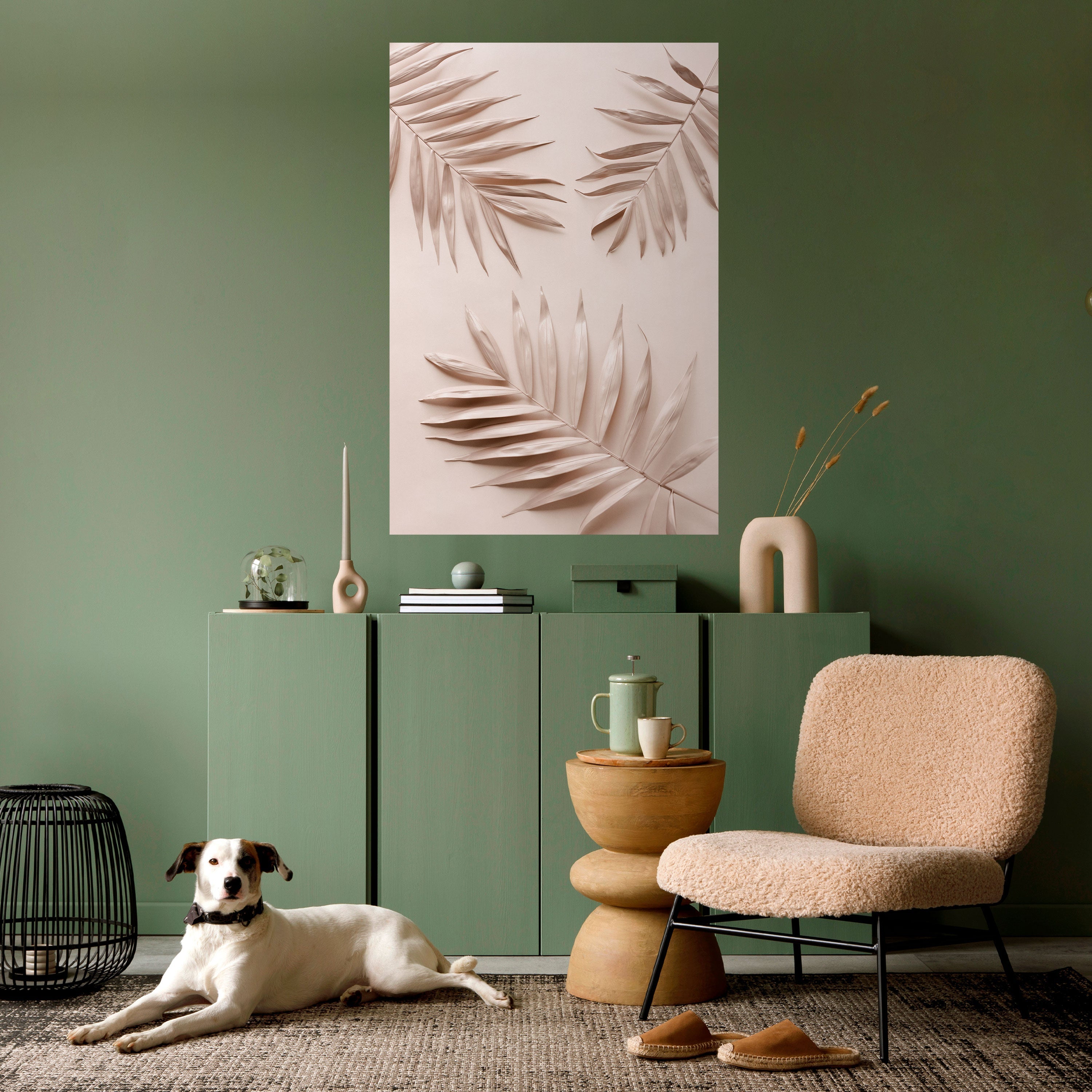 PINK PALM DREAMS Poster Vertical Autocolante