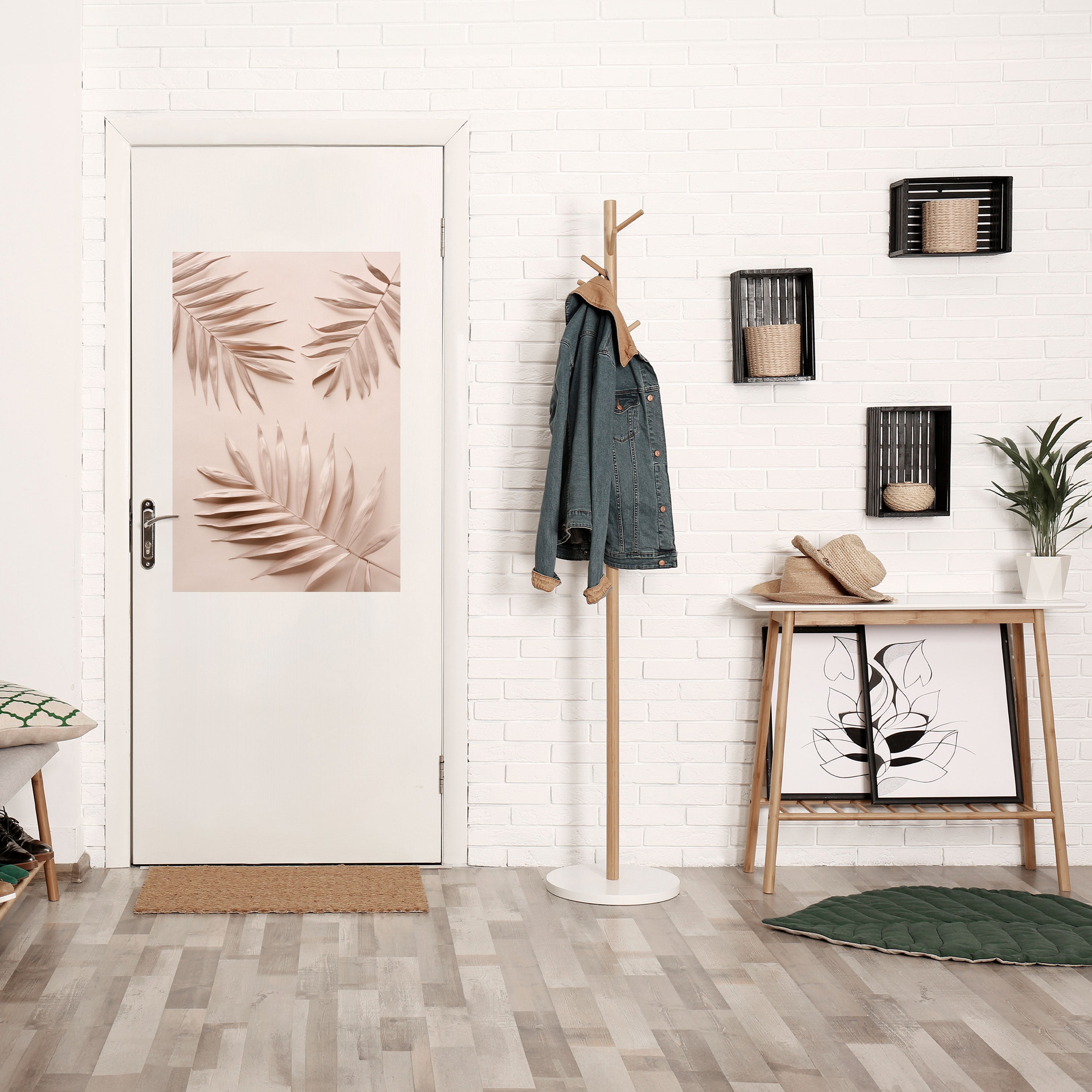 PINK PALM DREAMS Poster Vertical Autocolante