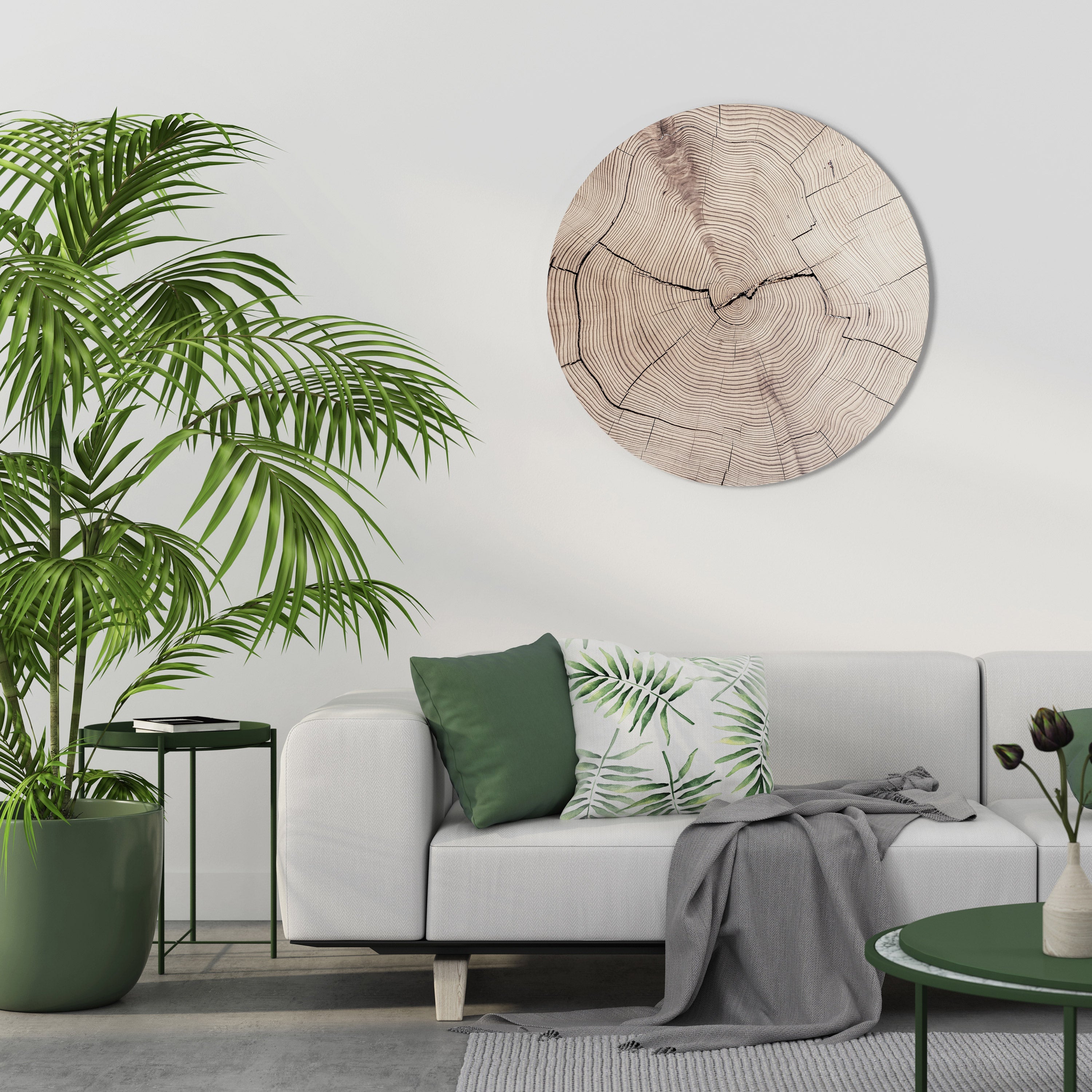 TIMEWORN RHYTHM Round Wall Art