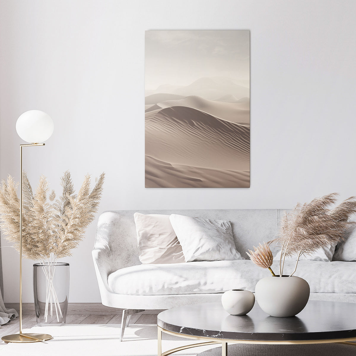 ECHOES OF DUNES Quadro em tela vertical