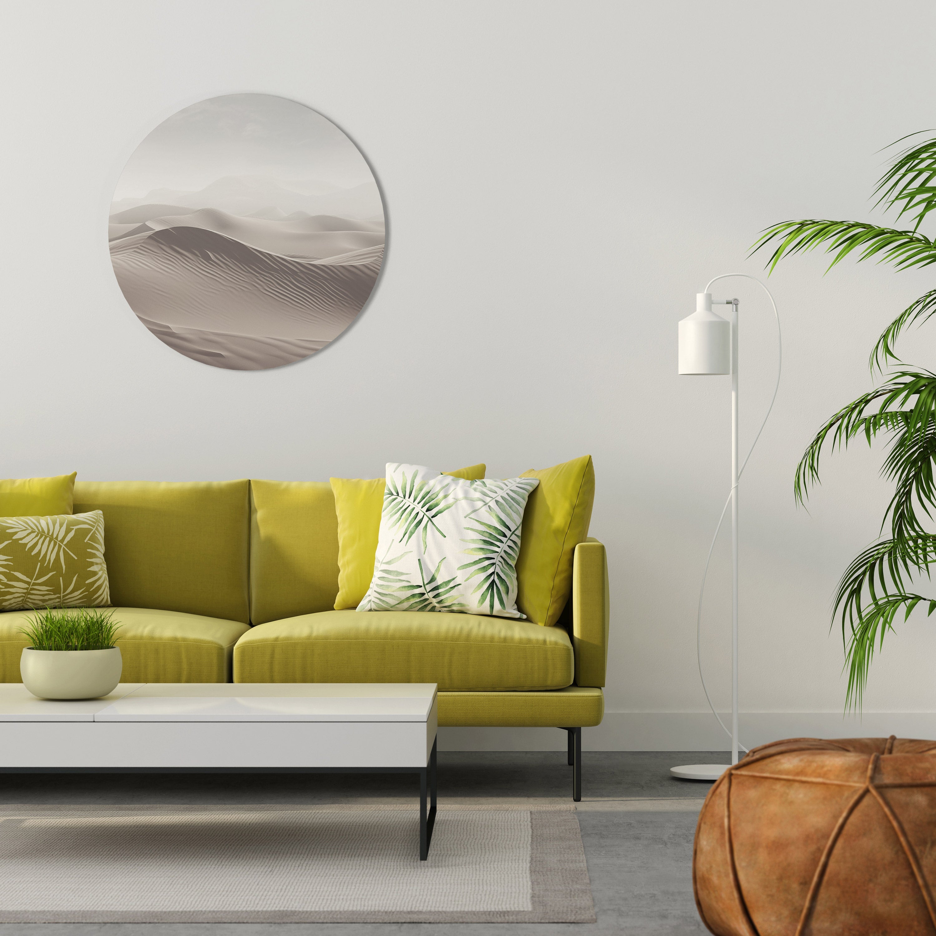 ECHOES OF DUNES Quadro Redondo Decorativo