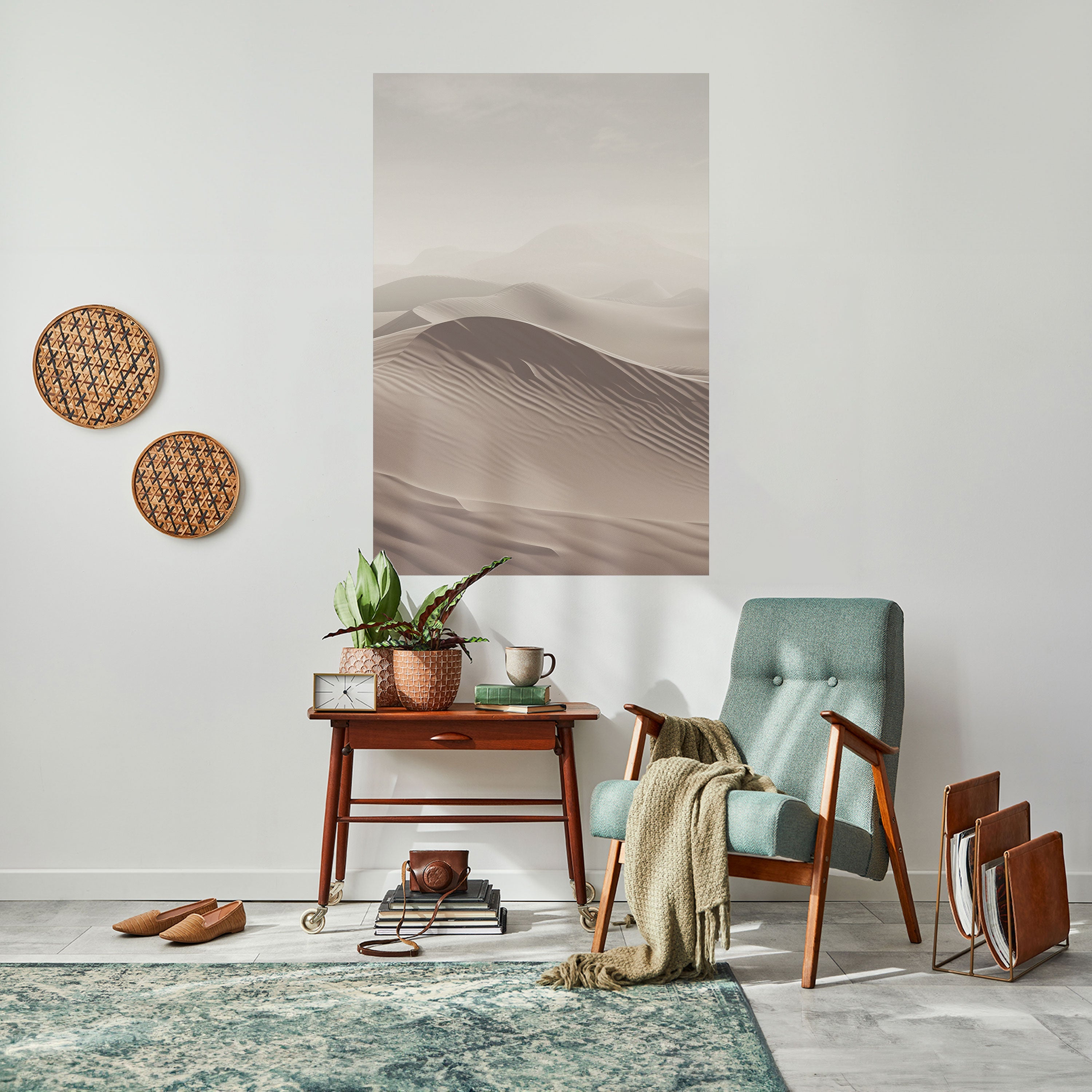 ECHOES OF DUNES Peel and Stick Vertical Poster