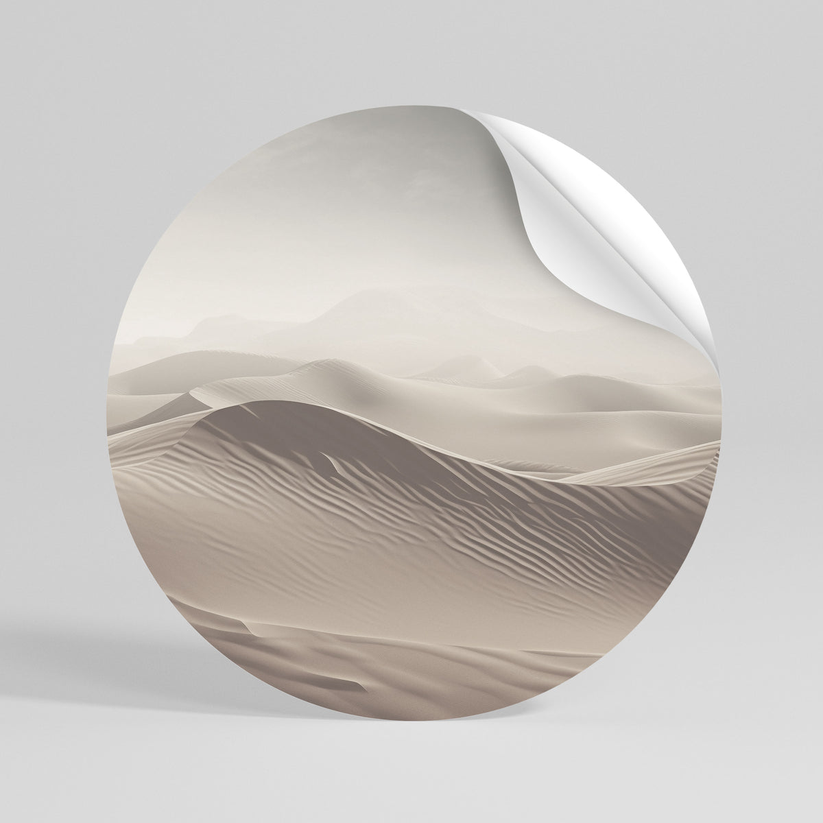 ECHOES OF DUNES Autocolante Redondo Removível