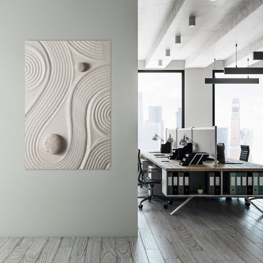 SANDSWIRL SERENITY Vertical Canvas Print