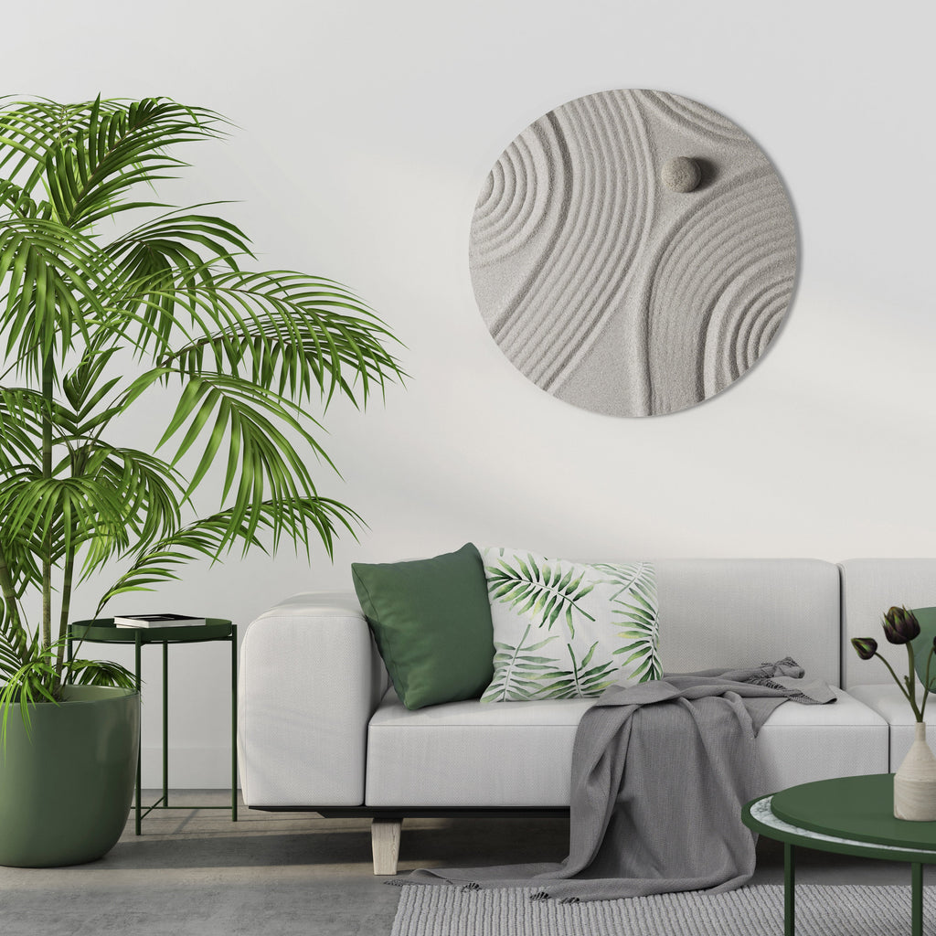 SANDSWIRL SERENITY Quadro Redondo Decorativo