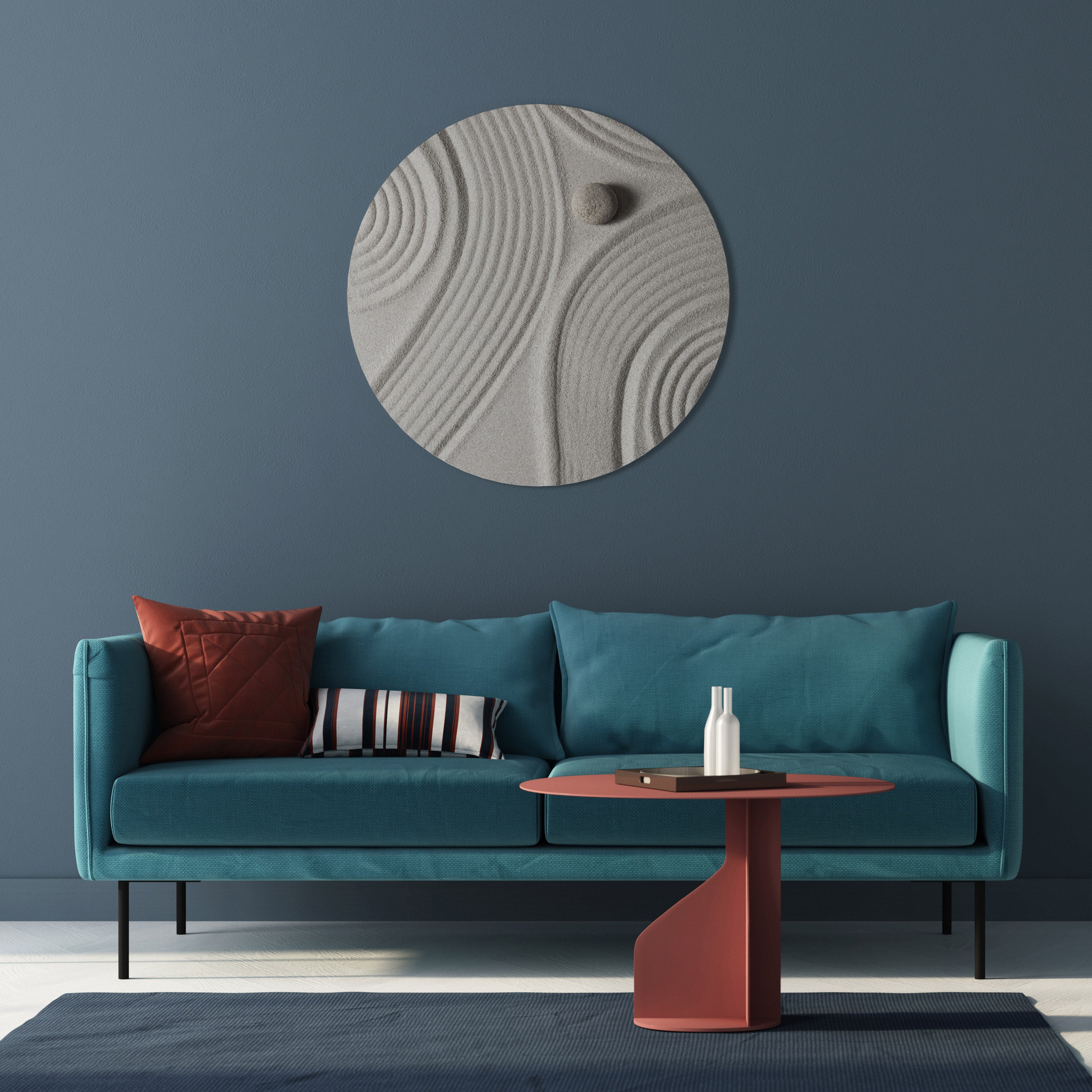 SANDSWIRL SERENITY Quadro Redondo Decorativo