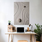 SANDSWIRL SERENITY Poster Vertical Autocolante