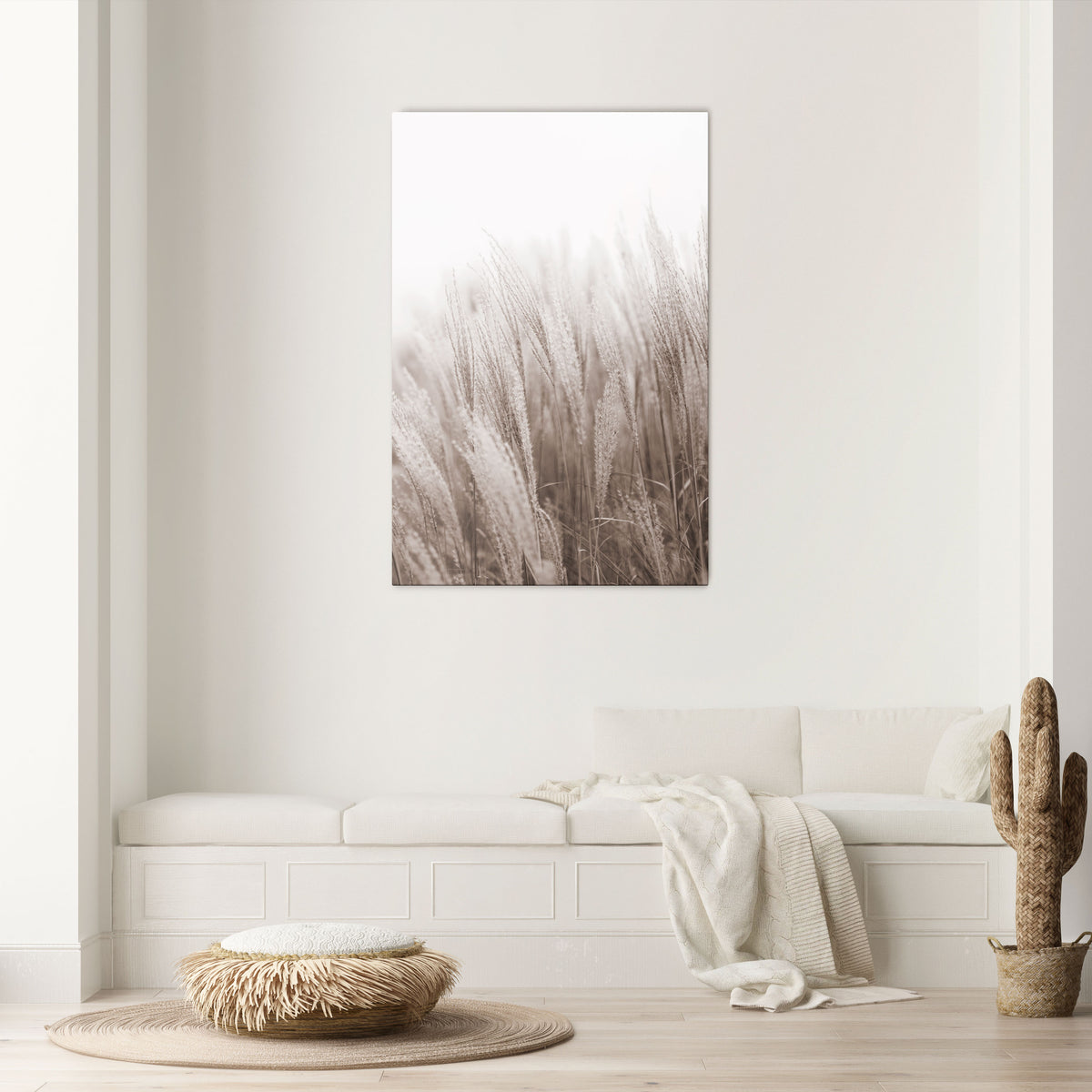 WHISPERS OF GRASS Quadro em tela vertical