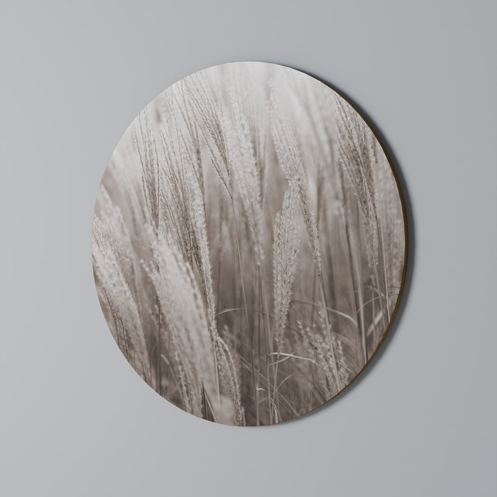 WHISPERS OF GRASS Round Wall Art
