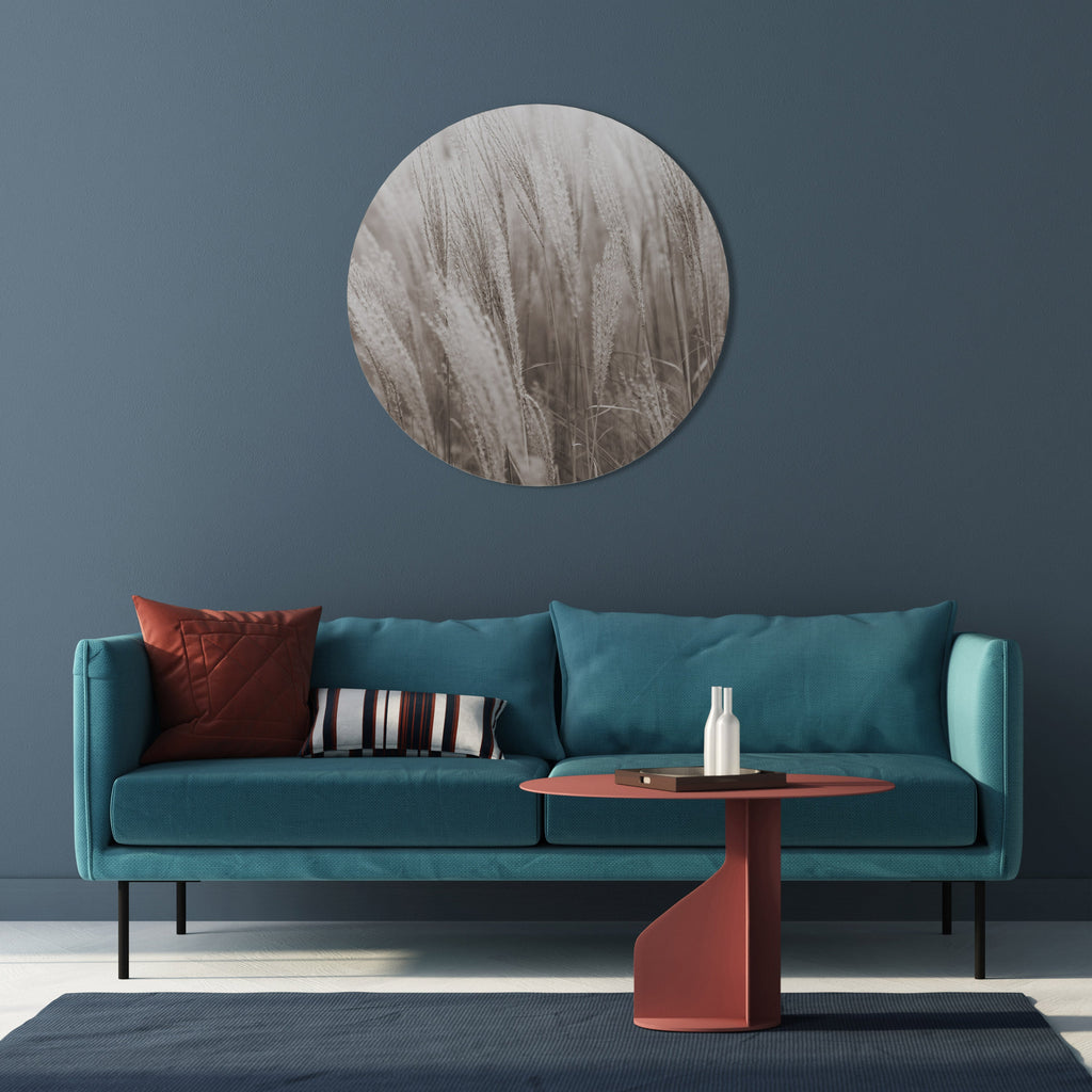 WHISPERS OF GRASS Round Wall Art