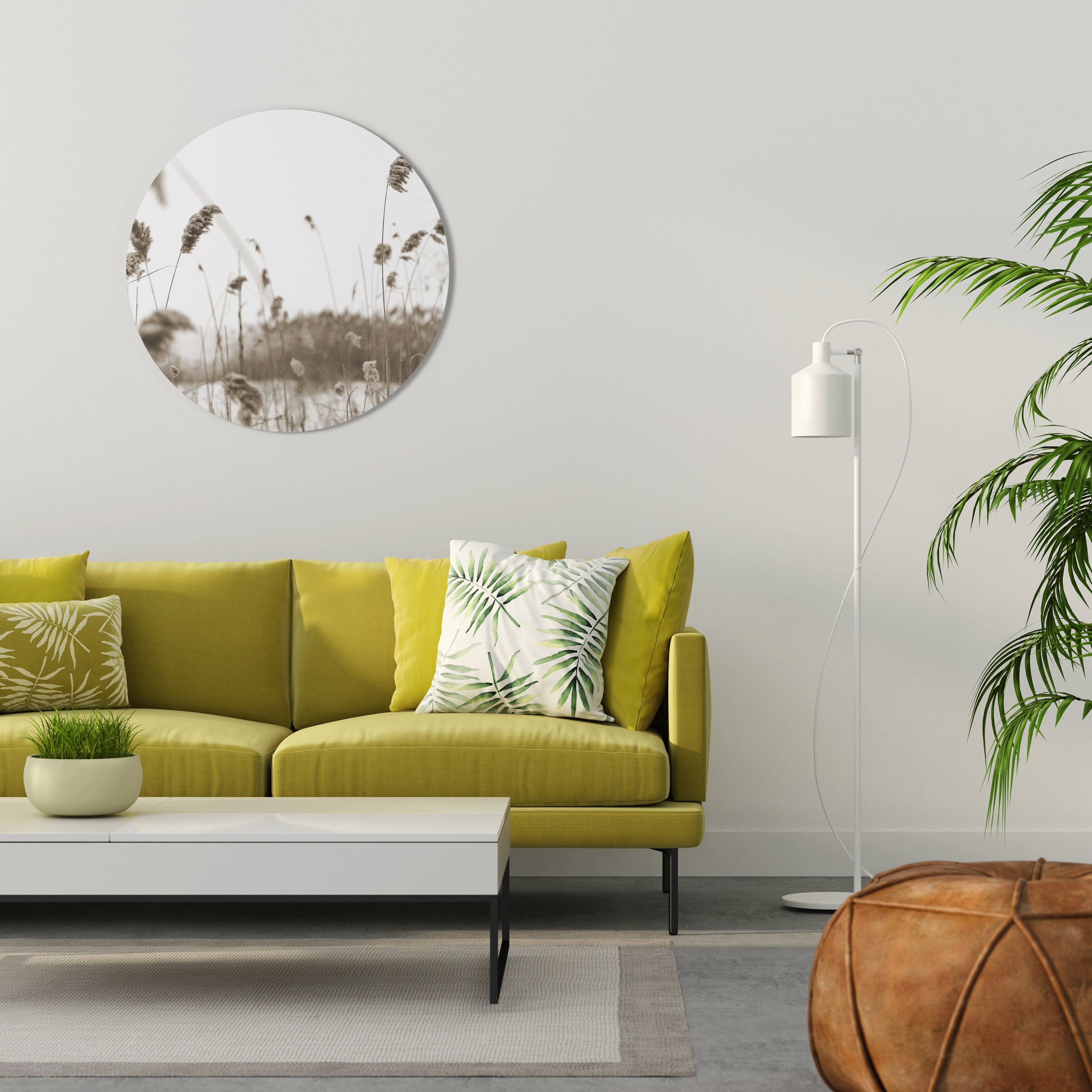 TIMELESS TUSSOCKS Round Wall Art