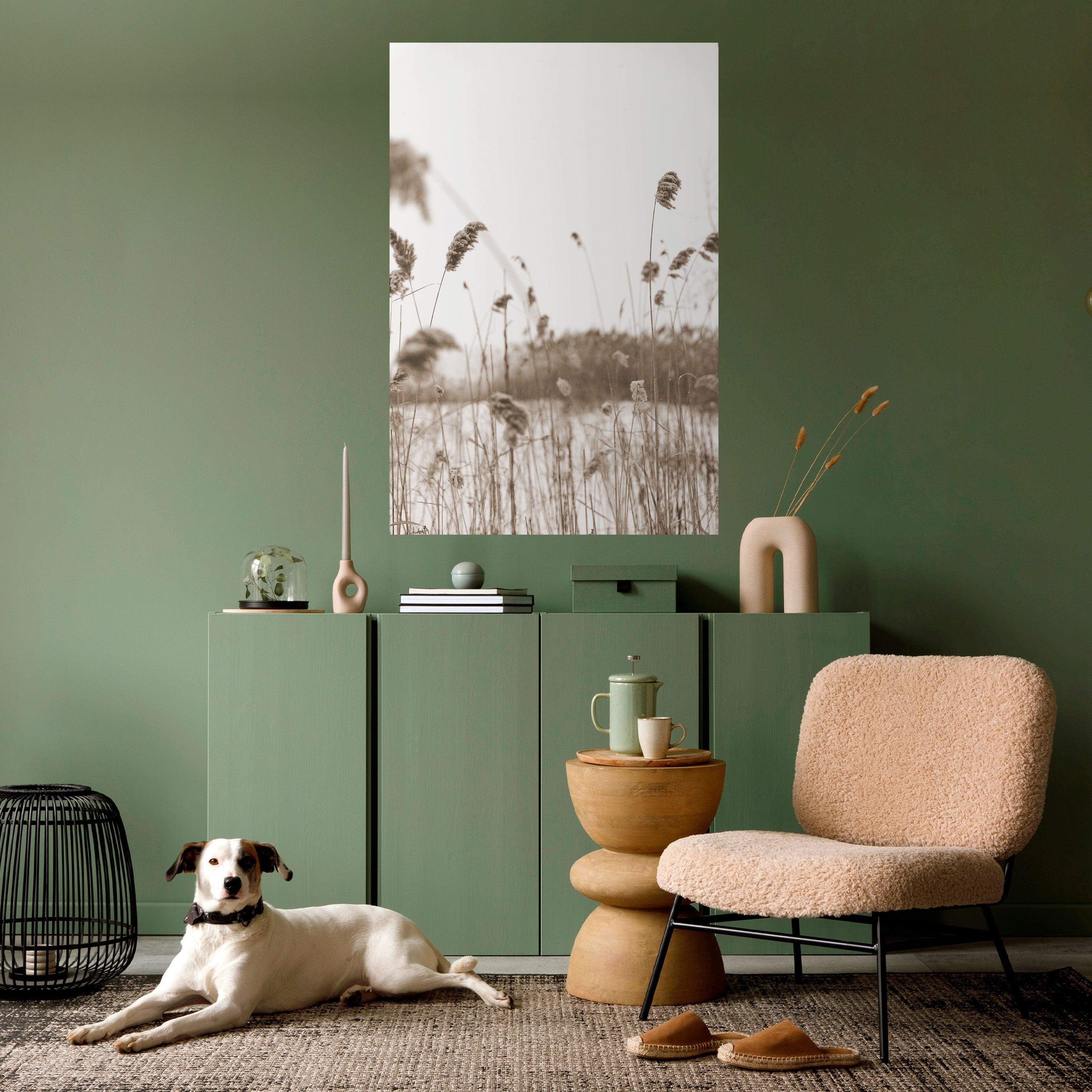 TIMELESS TUSSOCKS Peel and Stick Vertical Poster