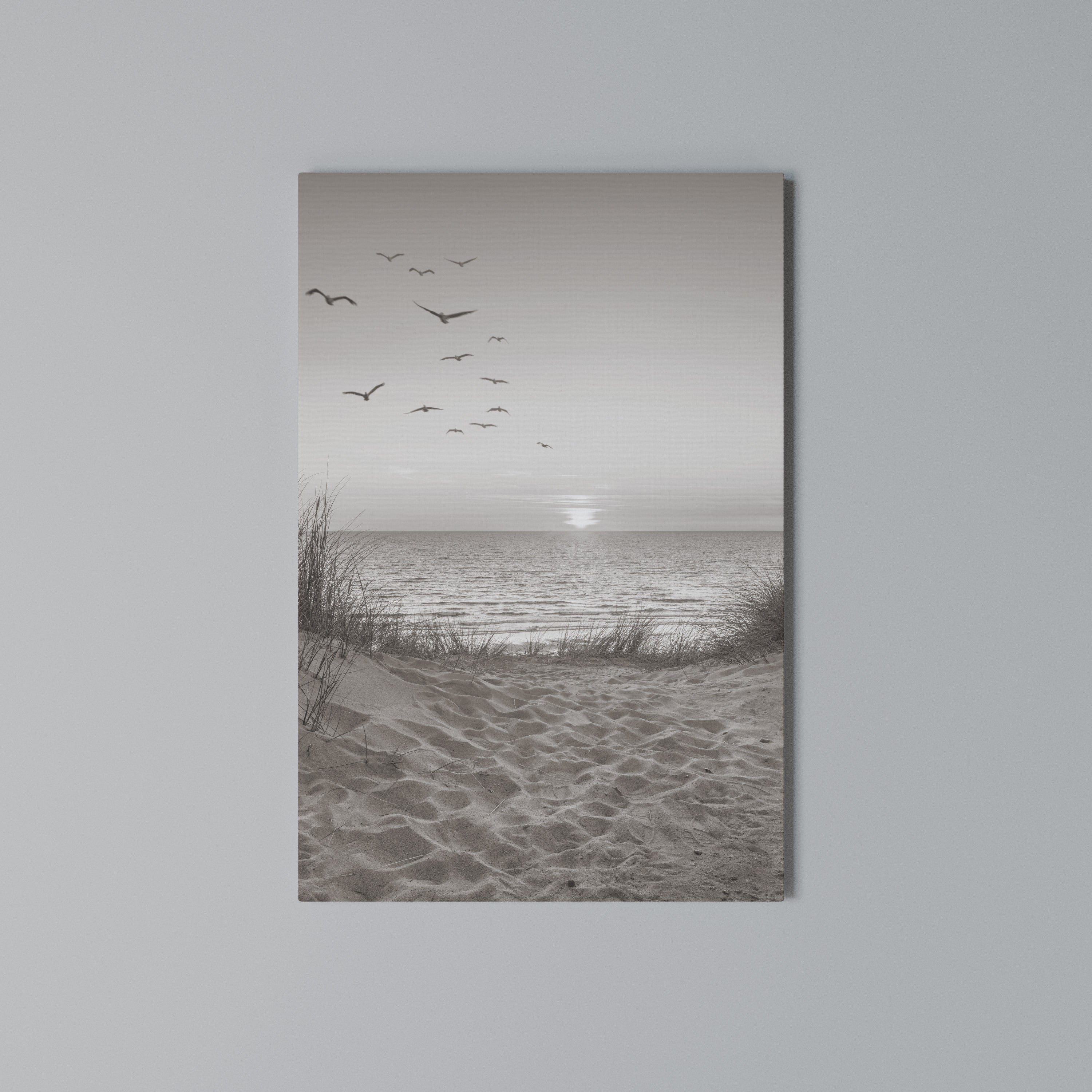 TIMELESS SEASCAPE Quadro em tela vertical