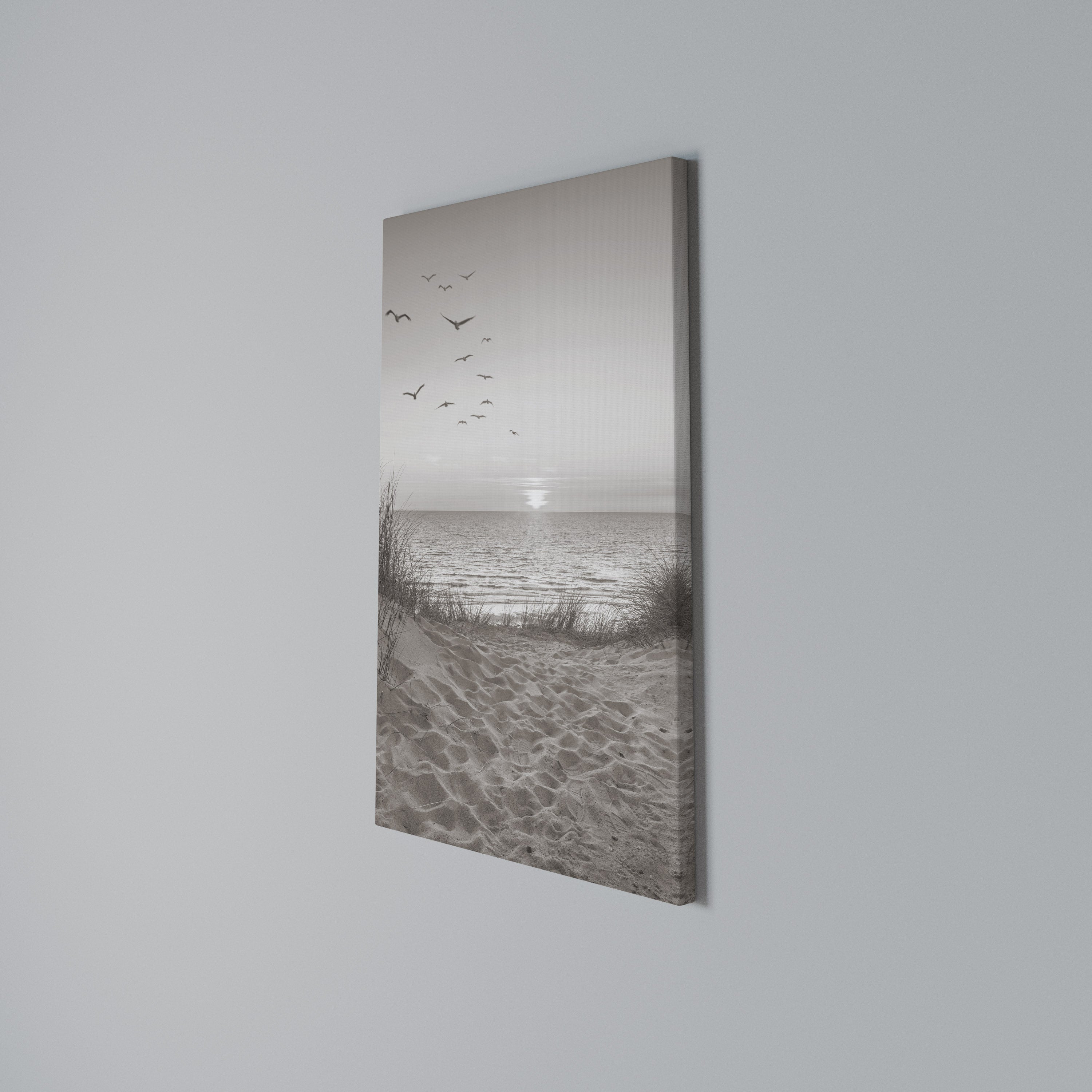 TIMELESS SEASCAPE Quadro em tela vertical