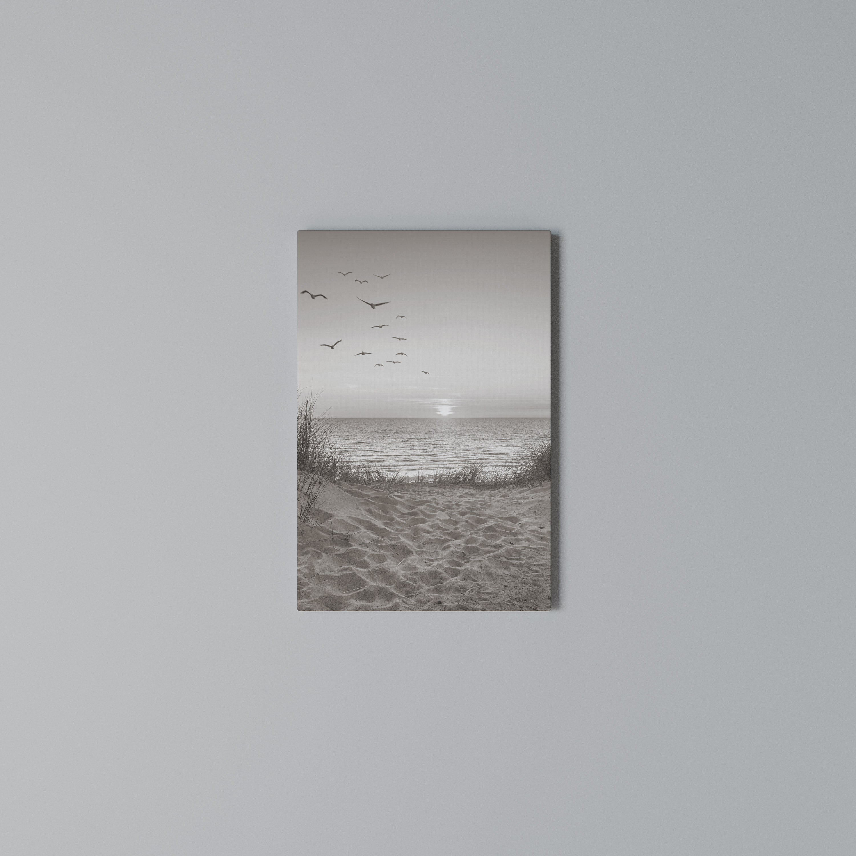 TIMELESS SEASCAPE Quadro em tela vertical