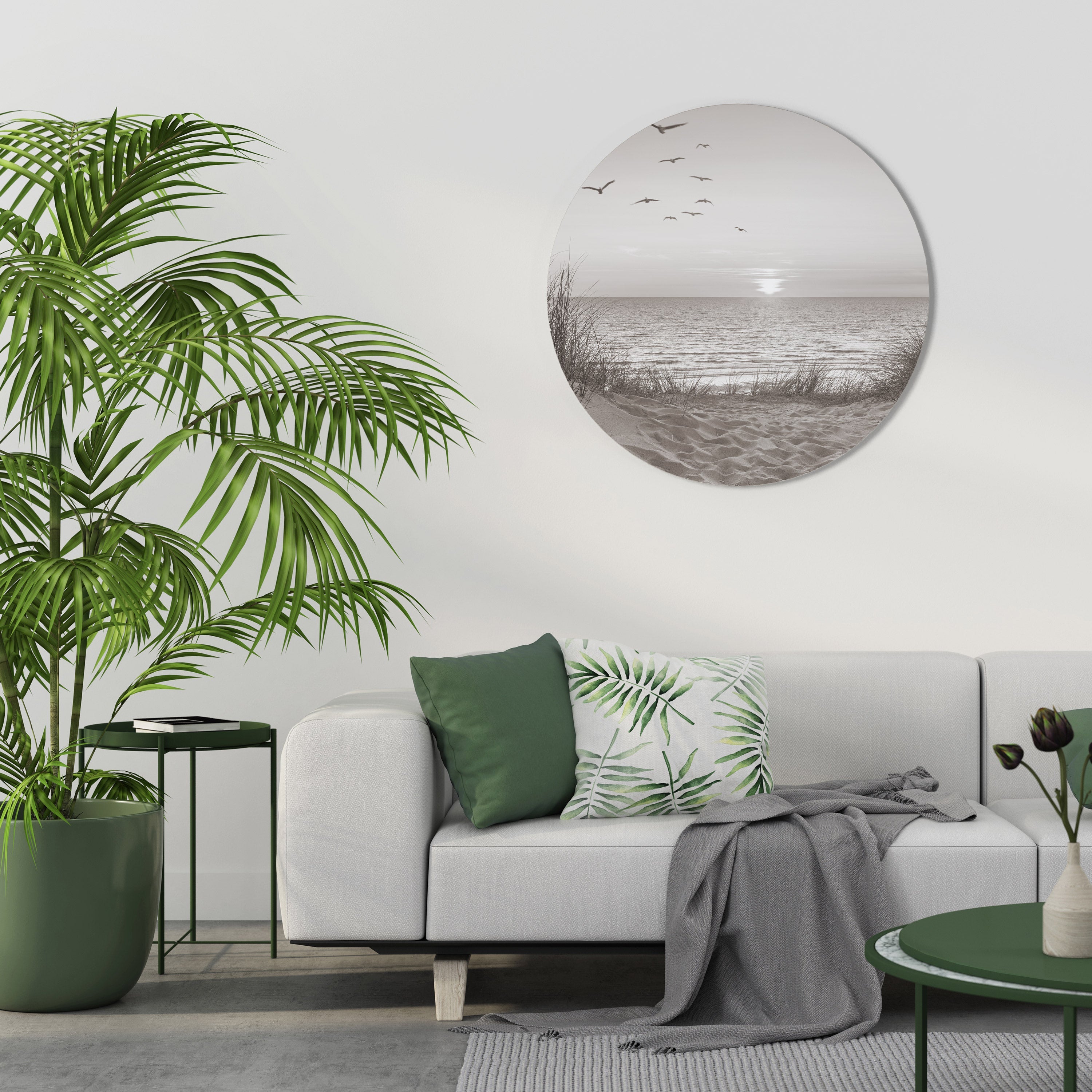 TIMELESS SEASCAPE Round Wall Art