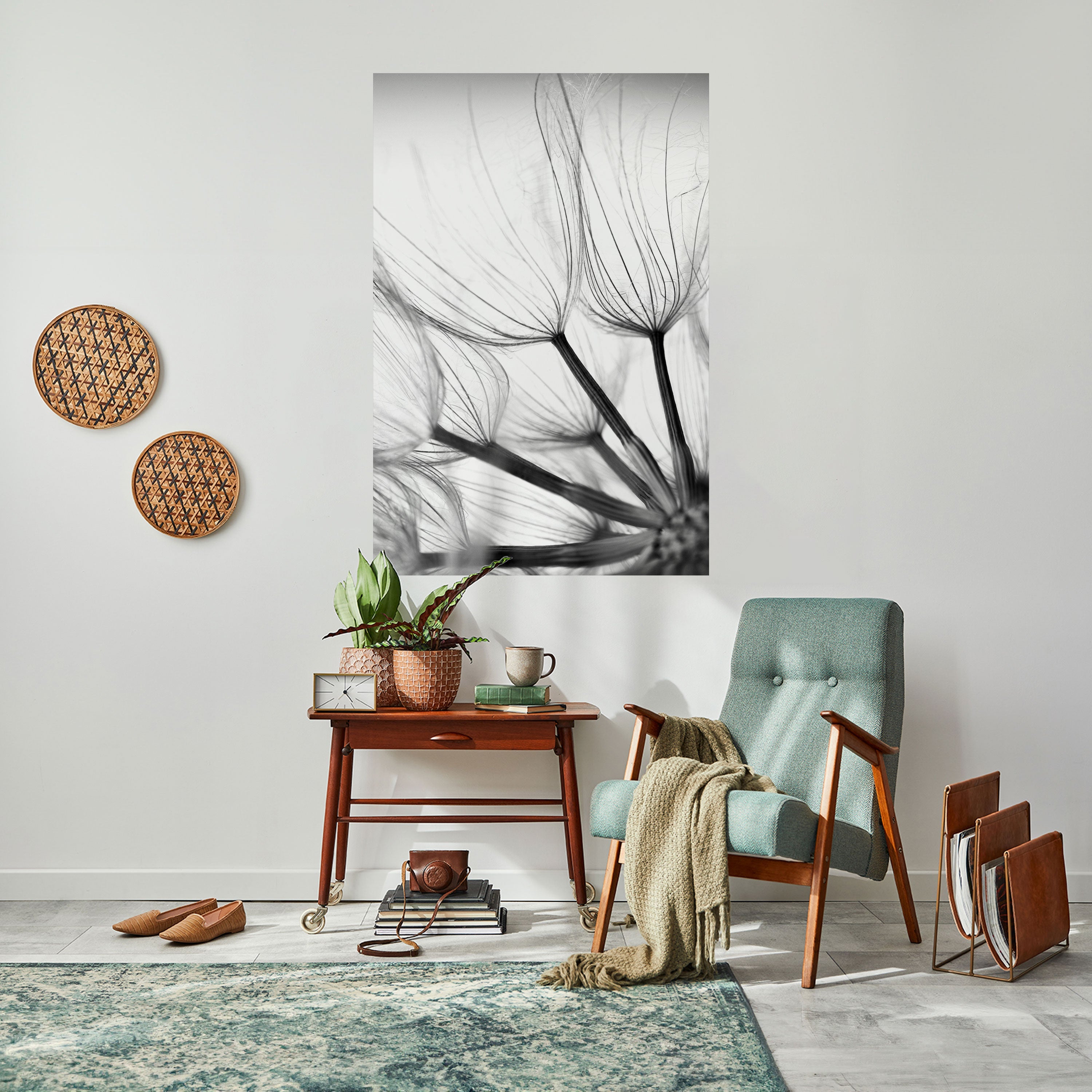 SILKEN FLIGHT Peel and Stick Vertical Poster