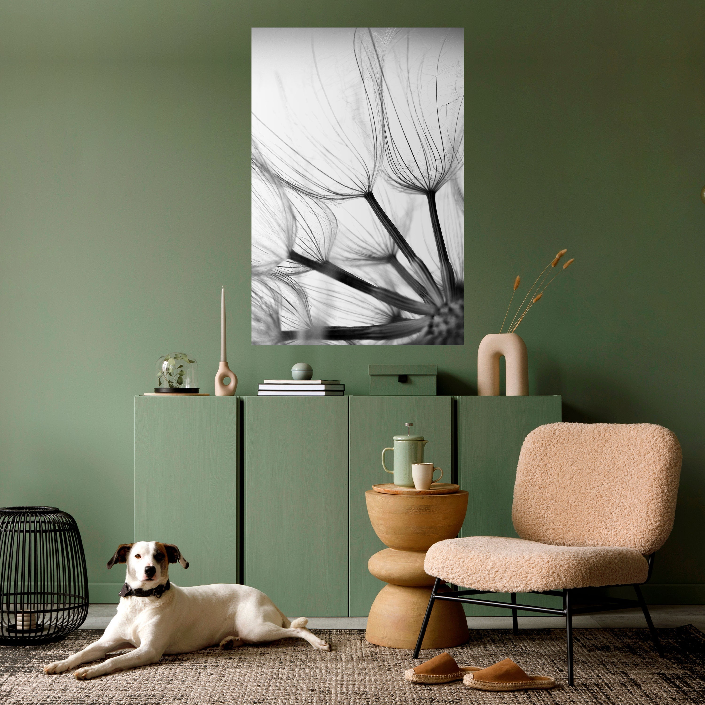 SILKEN FLIGHT Peel and Stick Vertical Poster