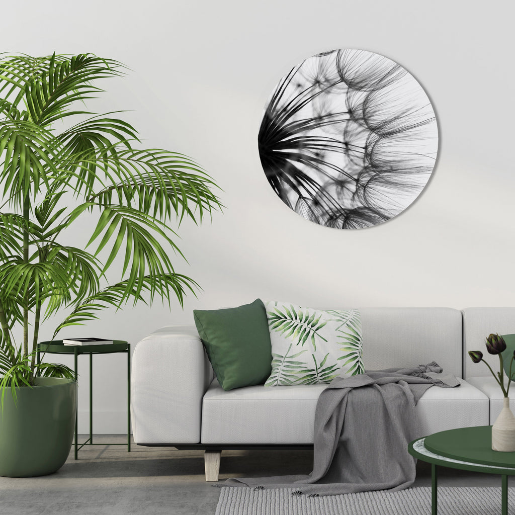 WHISPERING WILDFLOWER Round Wall Art