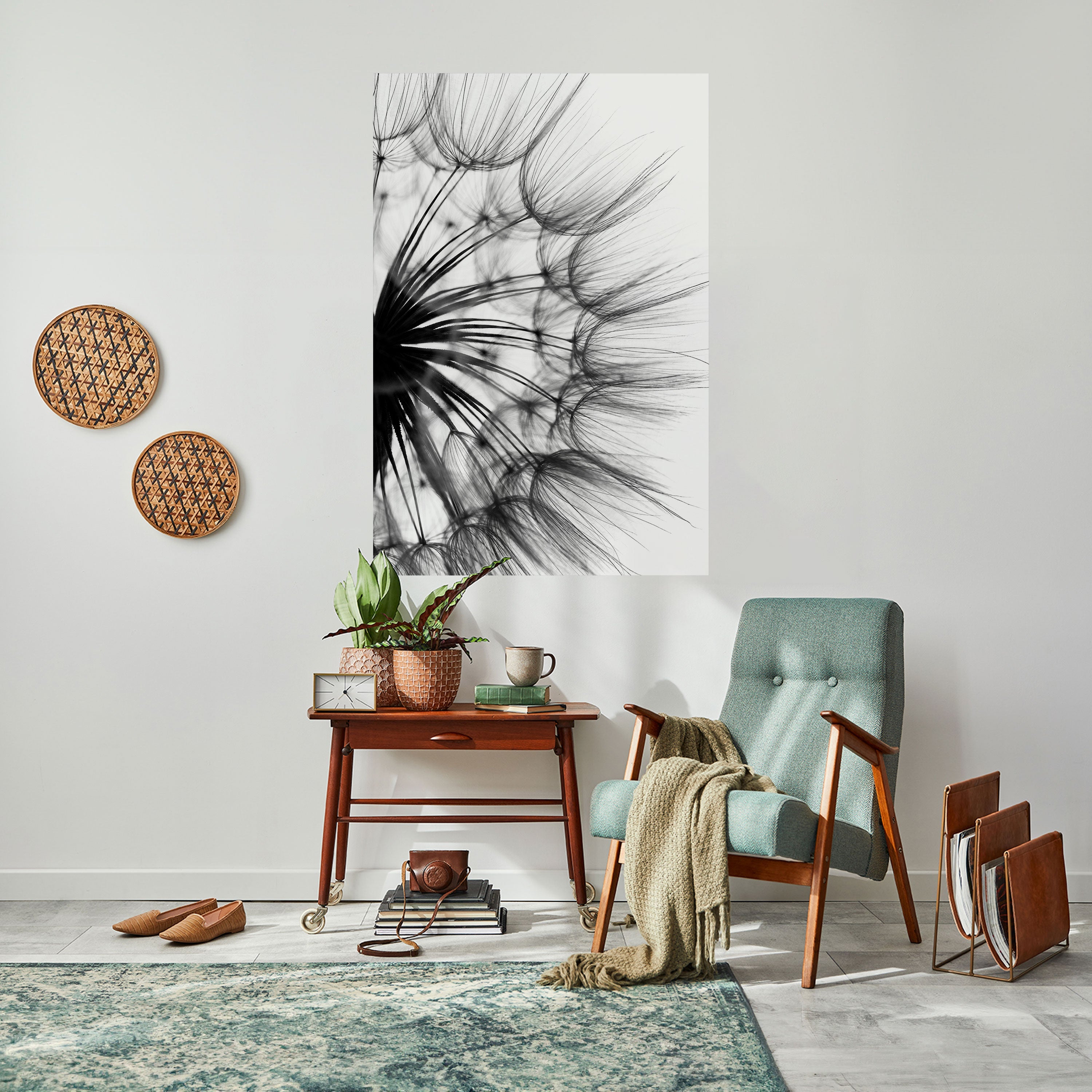 WHISPERING WILDFLOWER Peel and Stick Vertical Poster