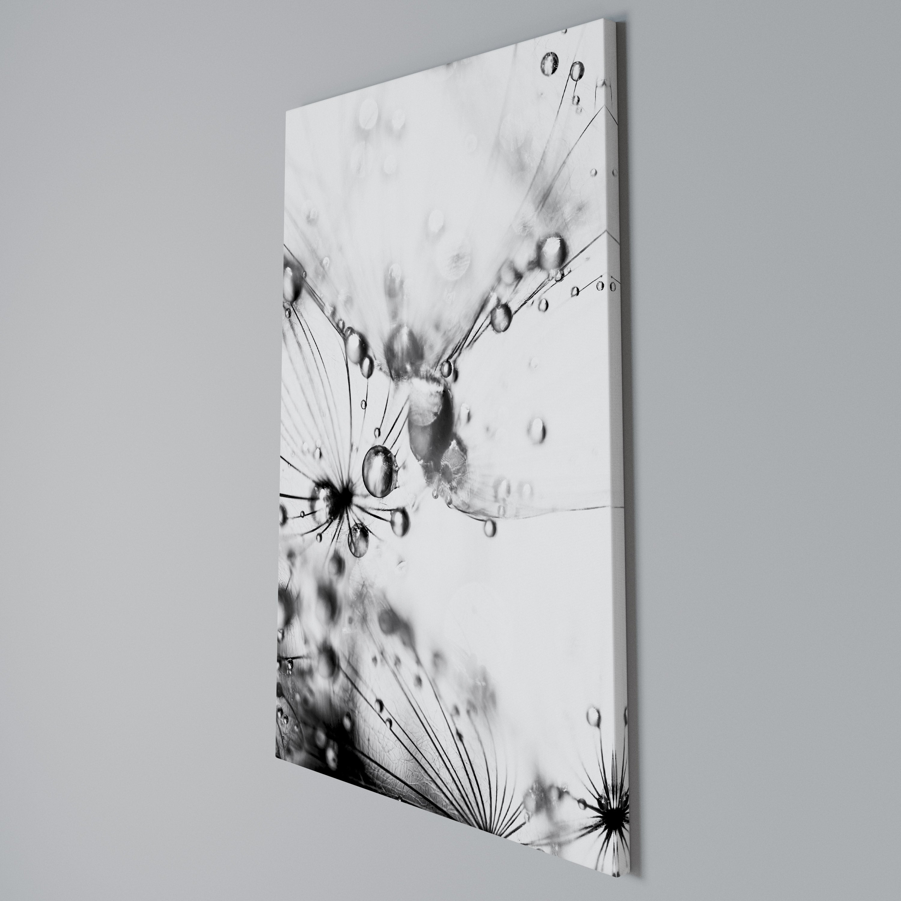 ELEGANT DROPLETS Vertical Canvas Print