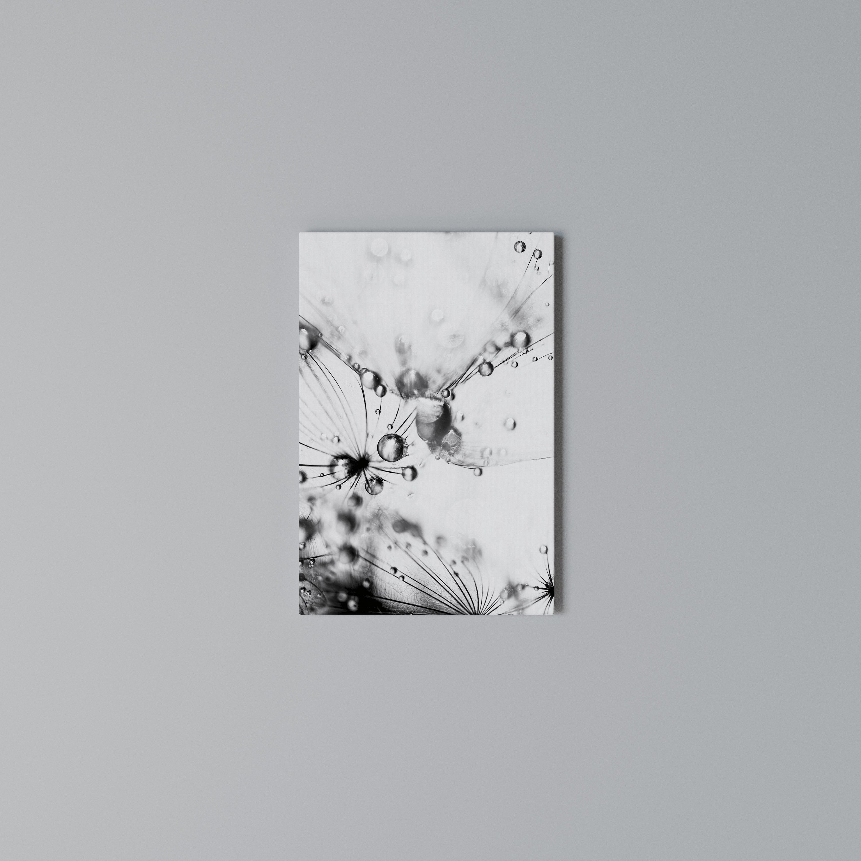 ELEGANT DROPLETS Vertical Canvas Print