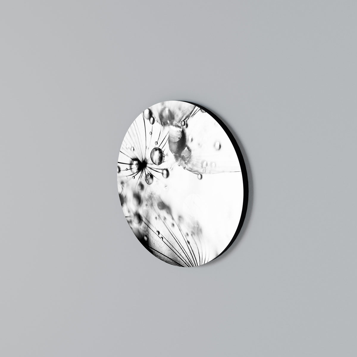 ELEGANT DROPLETS Arte de Parede Redonda