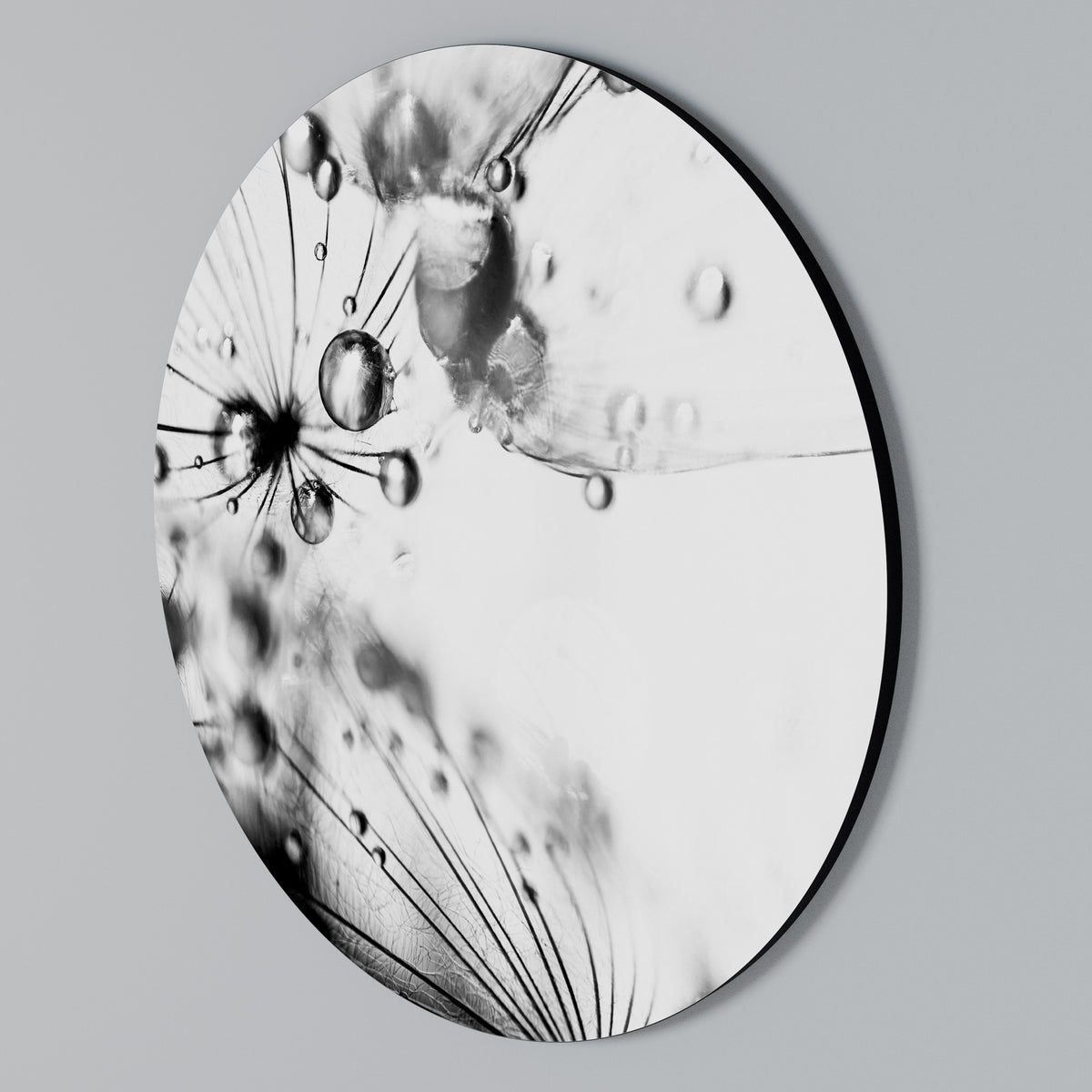 ELEGANT DROPLETS Arte de Parede Redonda