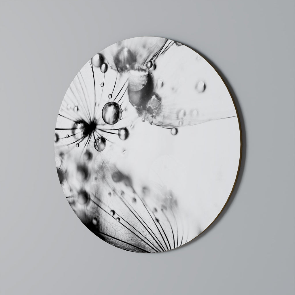 ELEGANT DROPLETS Quadro Redondo Decorativo