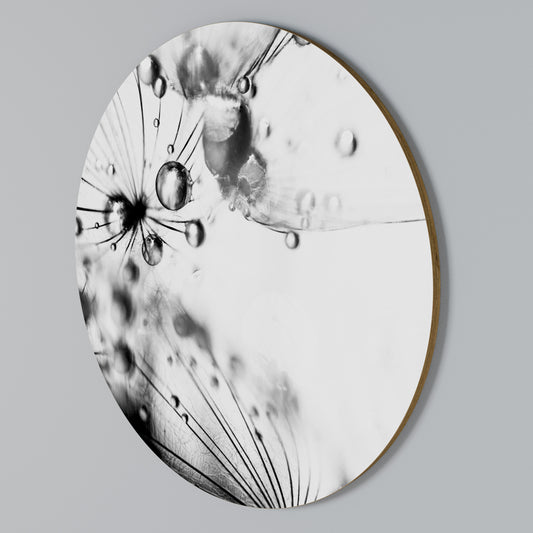 ELEGANT DROPLETS Arte de Parede Redonda