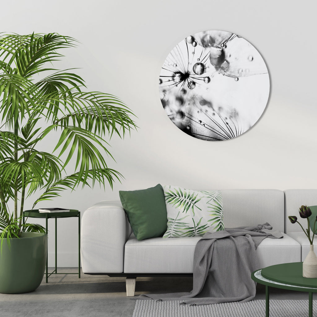 ELEGANT DROPLETS Quadro Redondo Decorativo