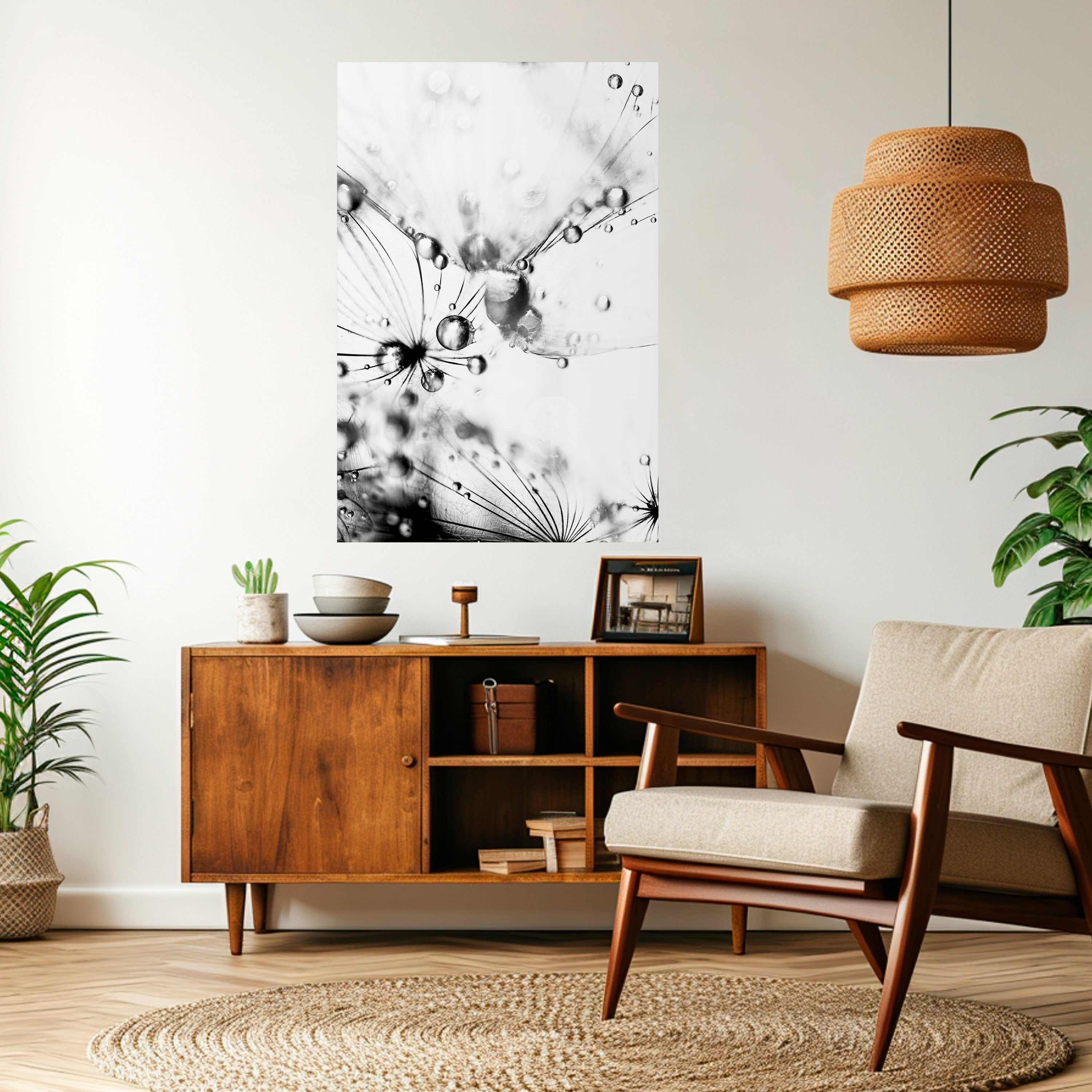 ELEGANT DROPLETS Peel and Stick Vertical Poster