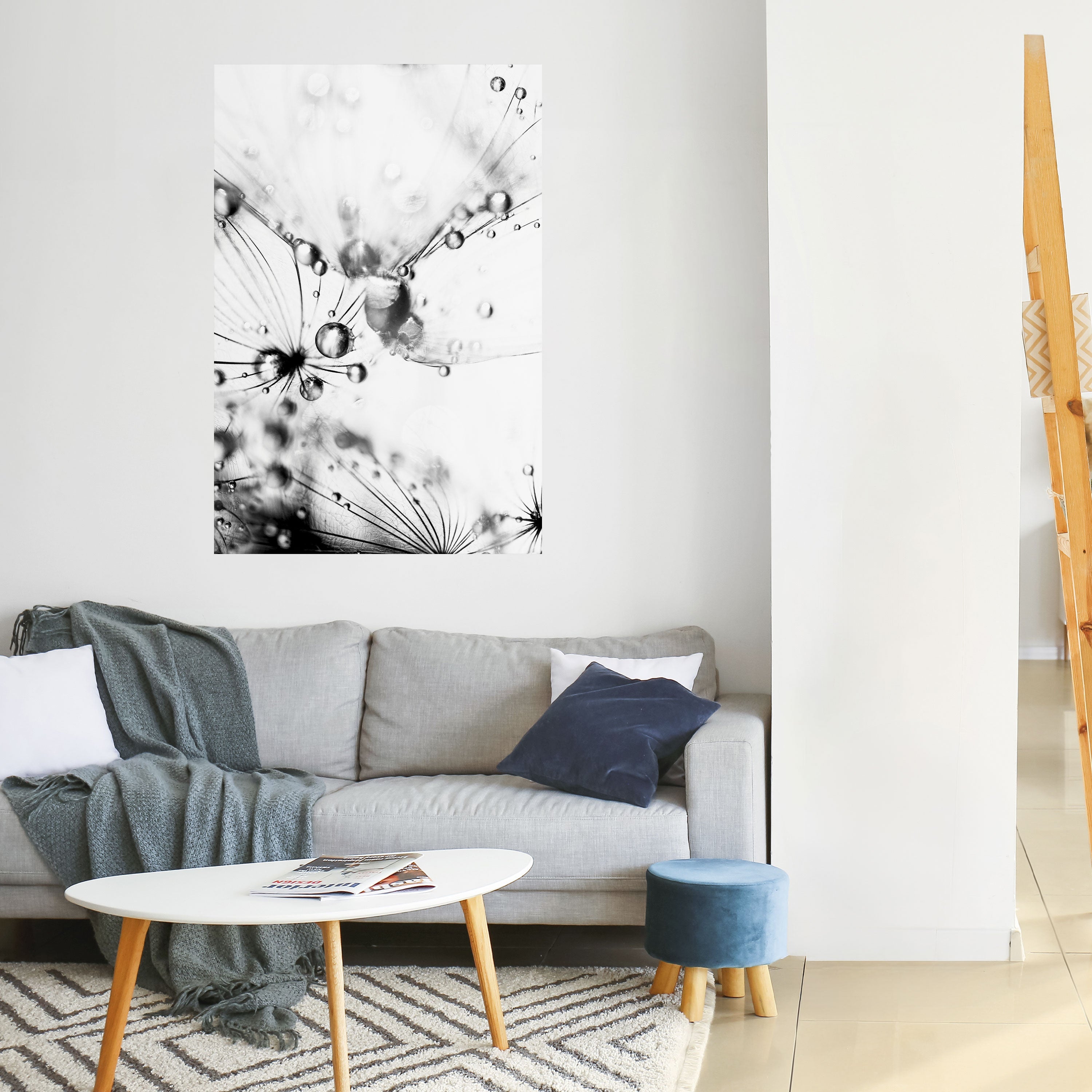 ELEGANT DROPLETS Peel and Stick Vertical Poster