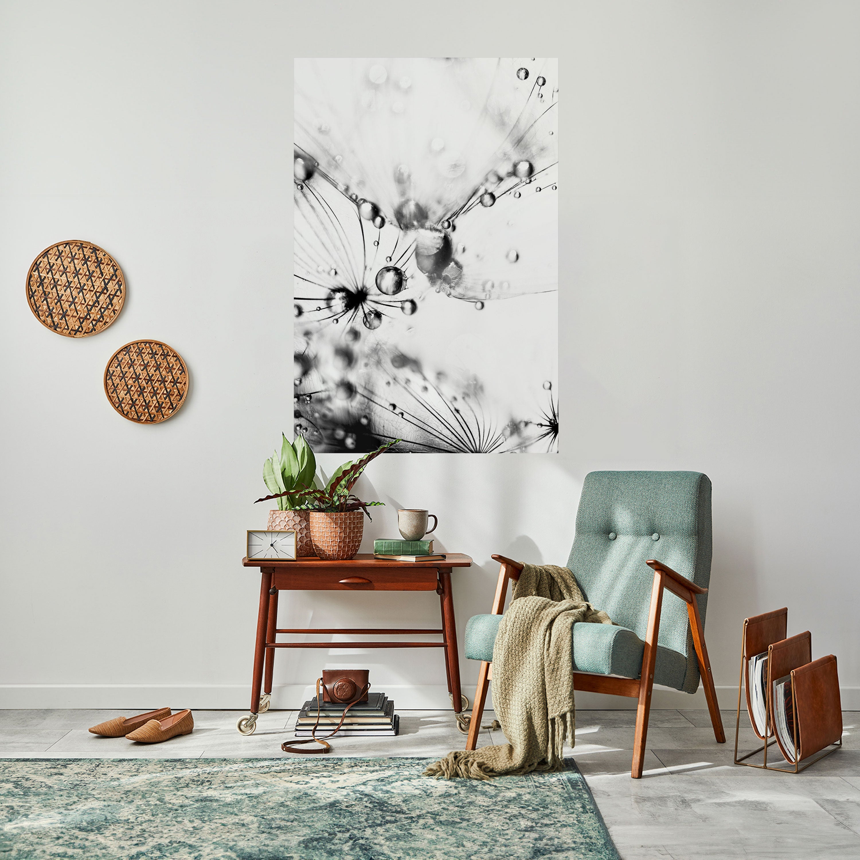 ELEGANT DROPLETS Poster Vertical Autocolante