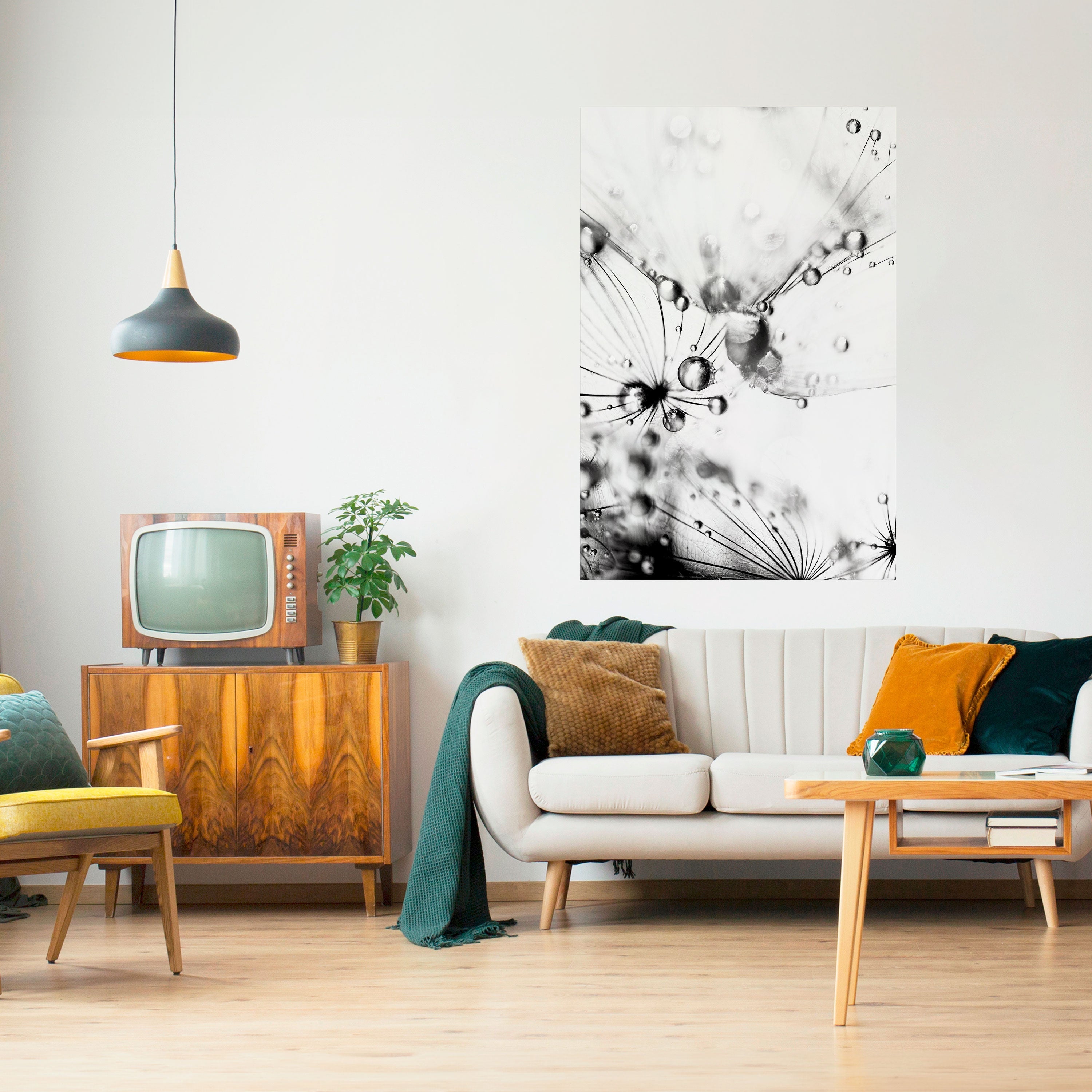 ELEGANT DROPLETS Poster Vertical Autocolante